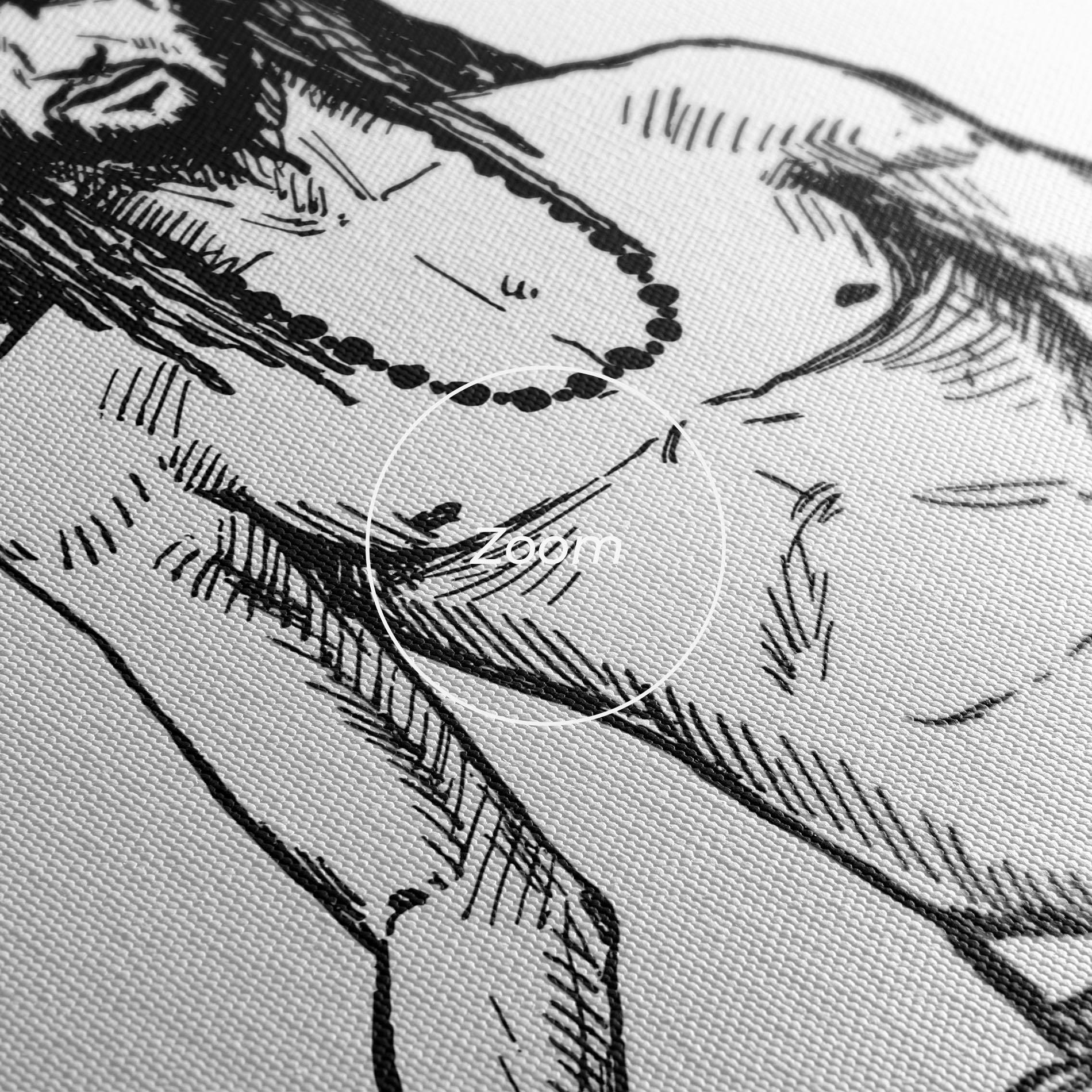 Vászonkép Focused Meditation mockup 3