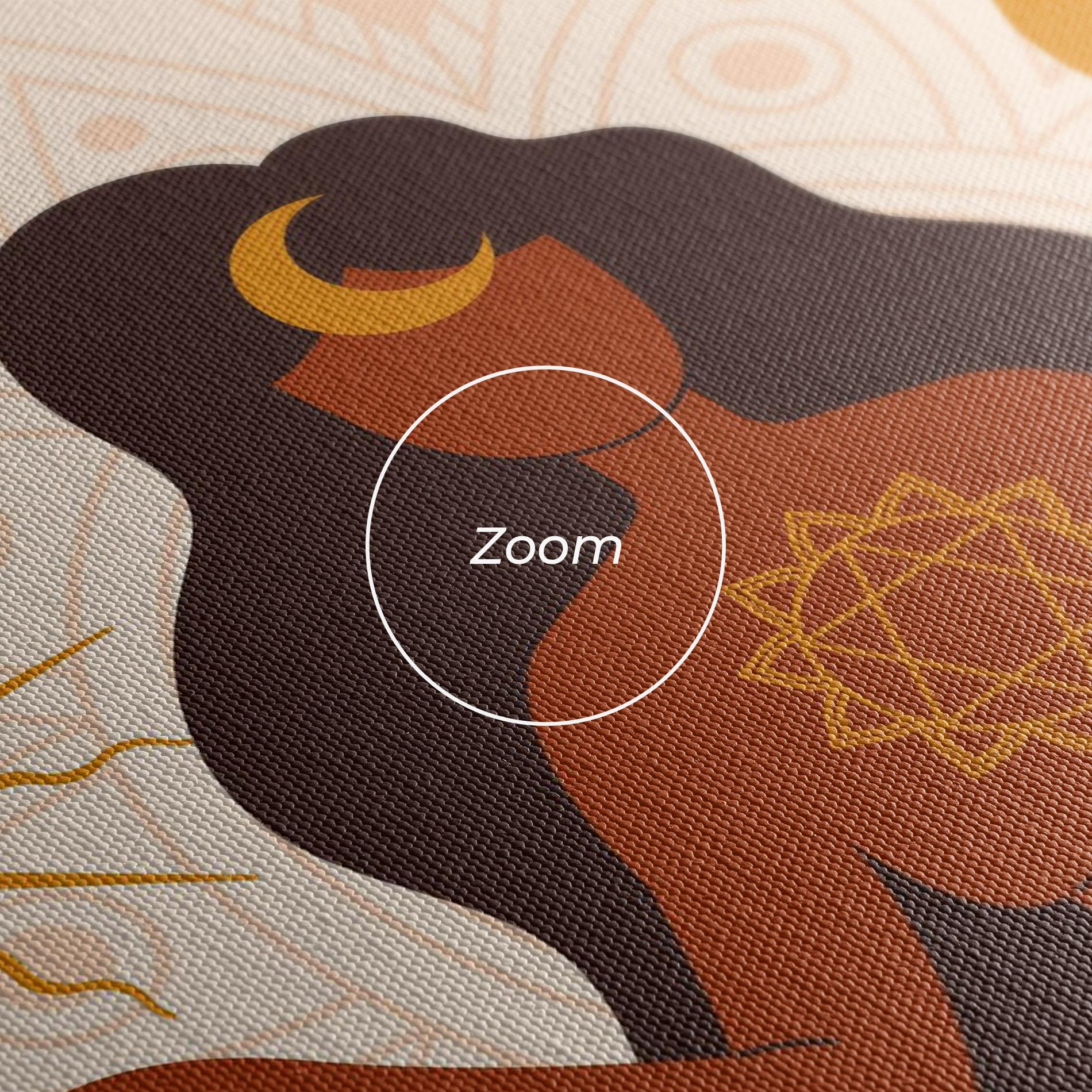 Vászonkép Moon Sun Meditation mockup 3