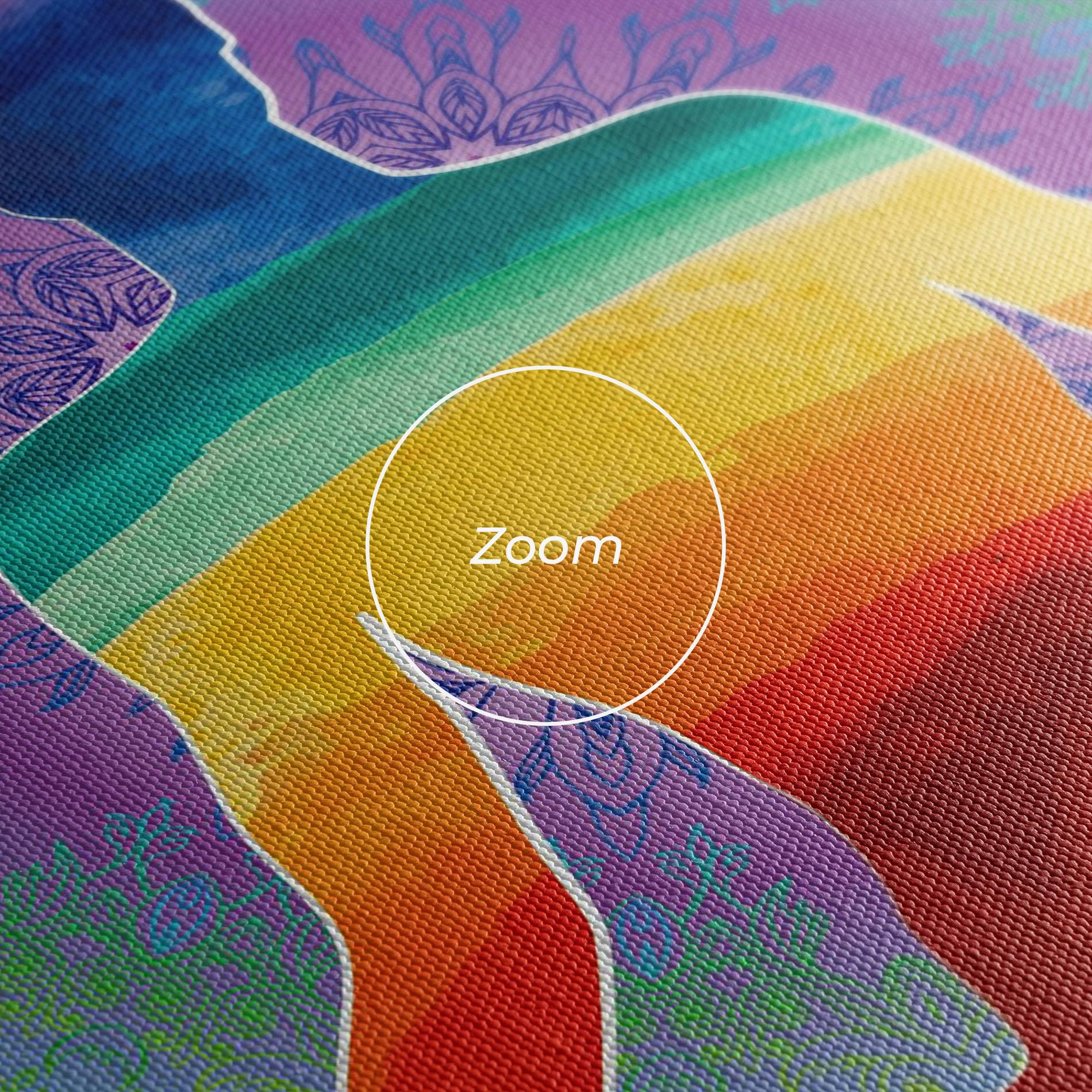 Vászonkép Rainbow Yoga mockup 3