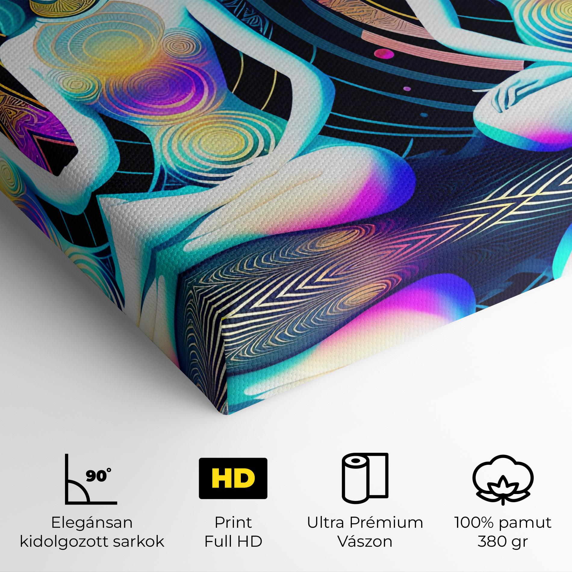 Vászonkép Clolorful Illustrations mockup 4