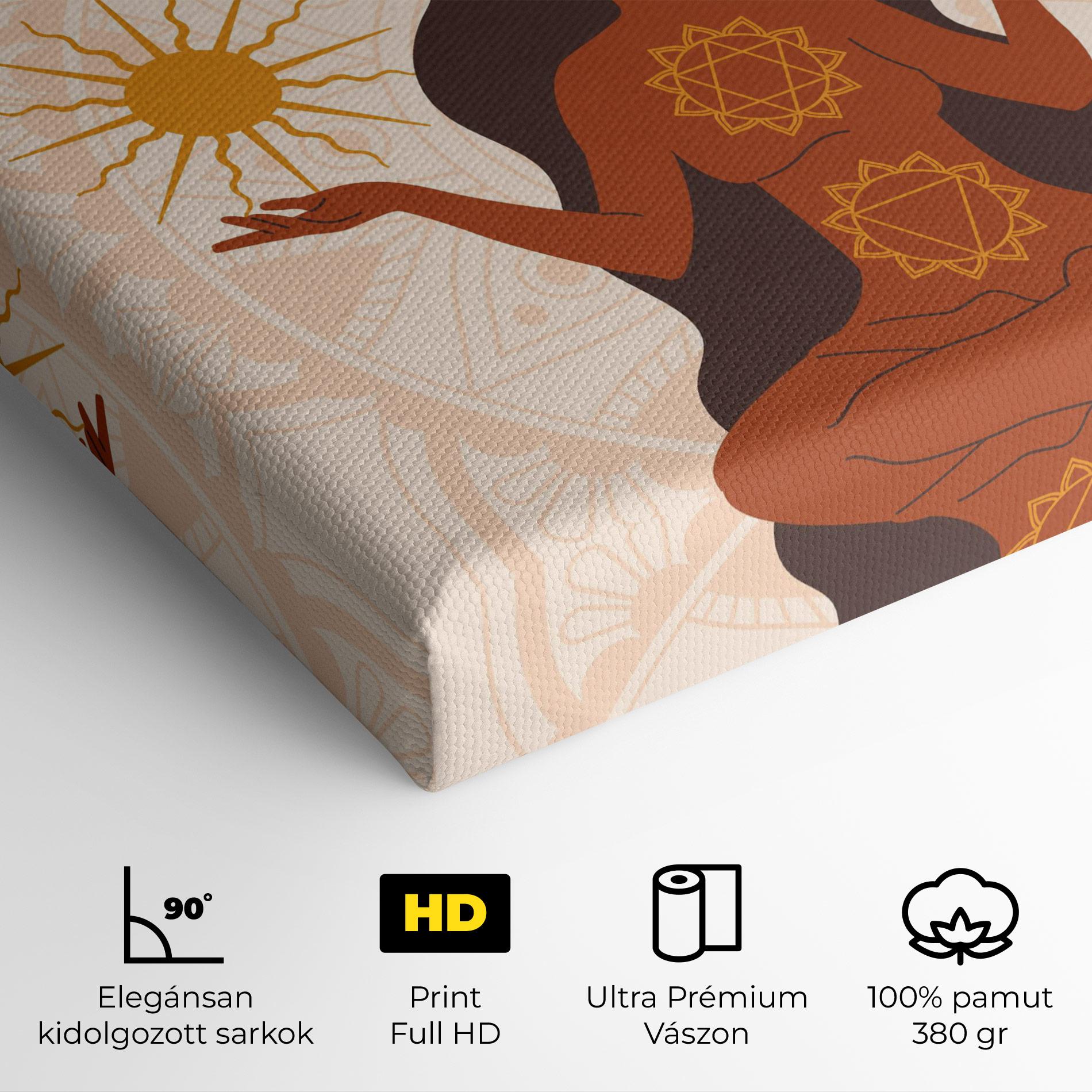 Vászonkép Moon Sun Meditation mockup 4