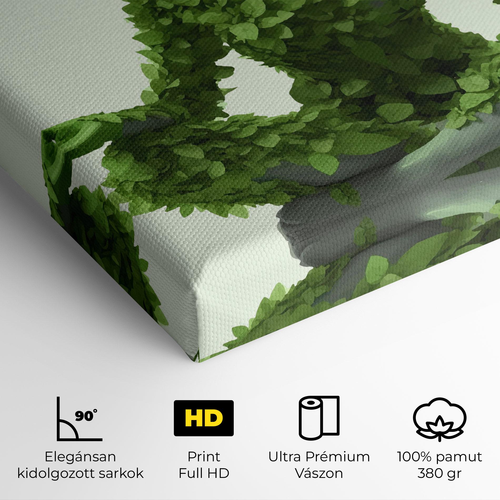 Vászonkép Nature Yoga mockup 4