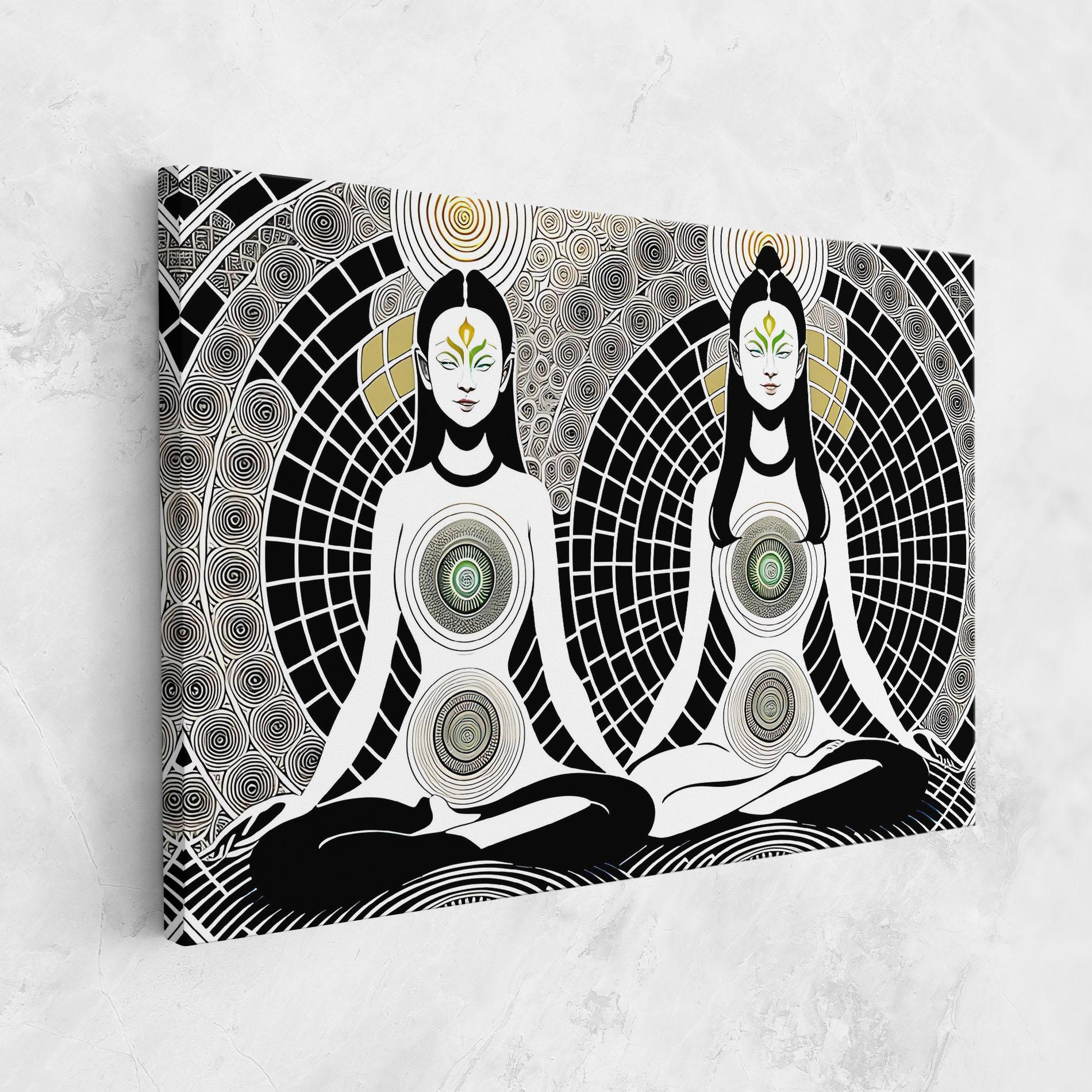 Vászonkép Clolorful Meditation mockup 1