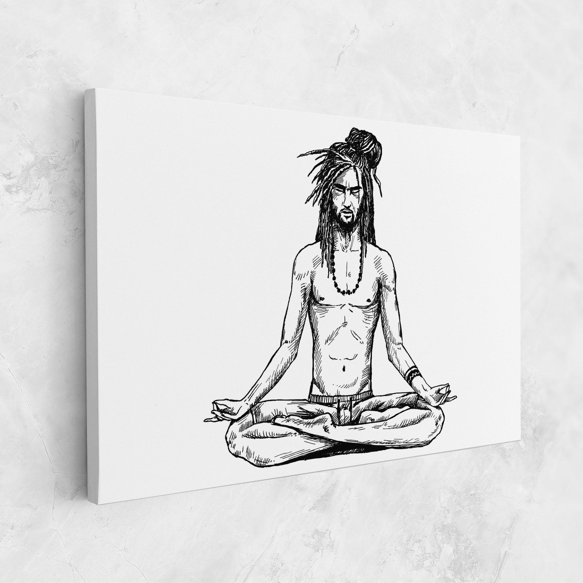 Vászonkép Focused Meditation mockup 1