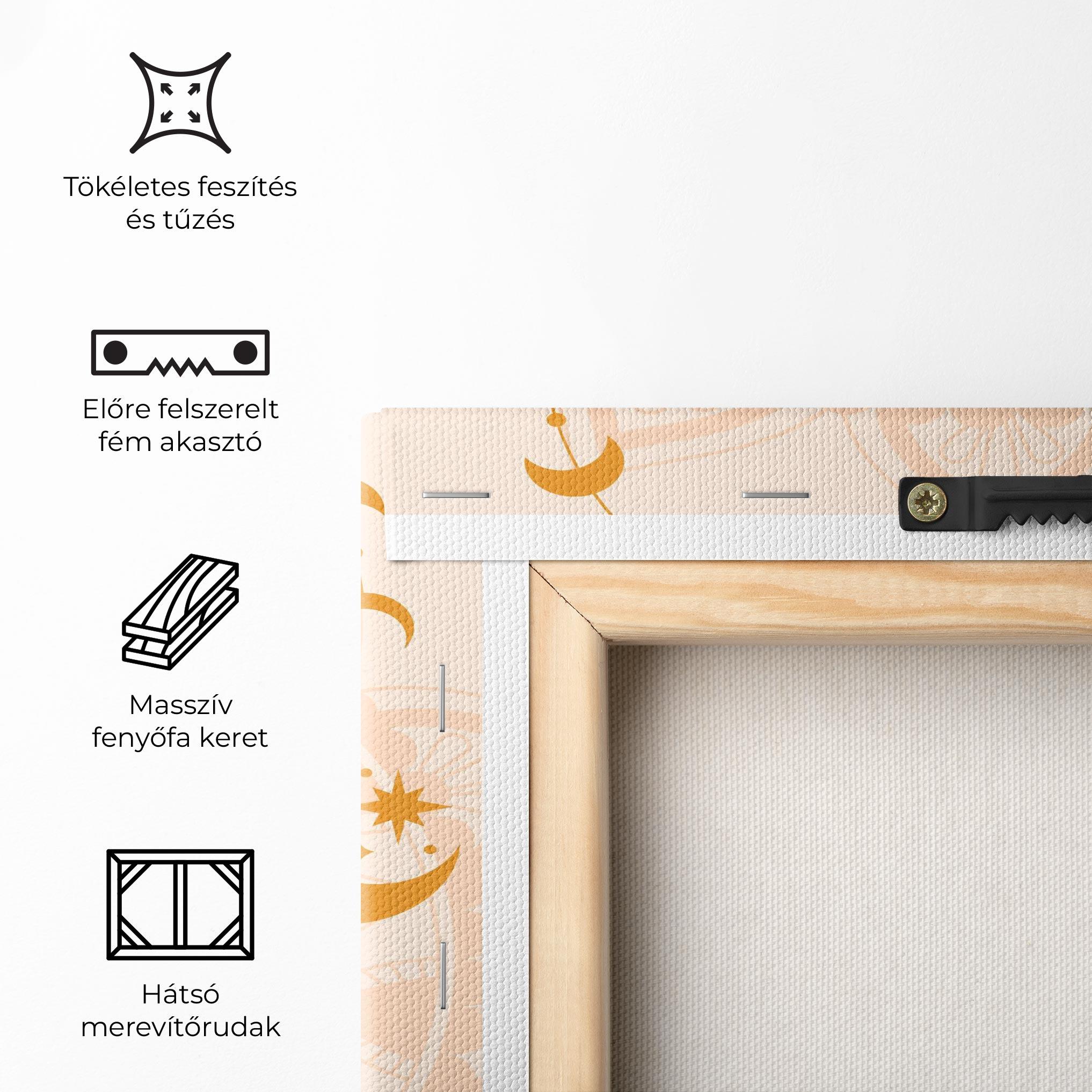 Vászonkép Moon Sun Meditation mockup 5