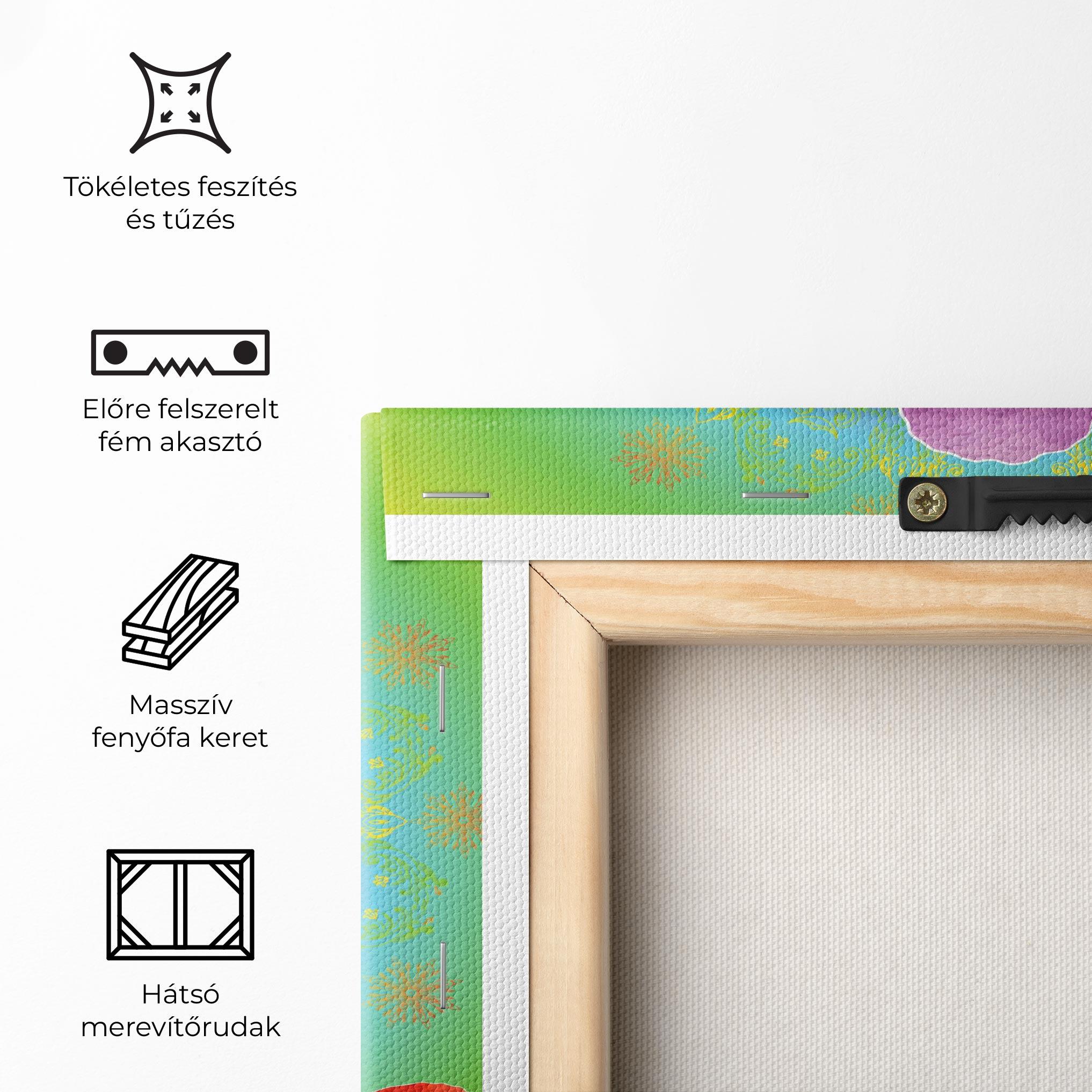 Vászonkép Rainbow Yoga mockup 5