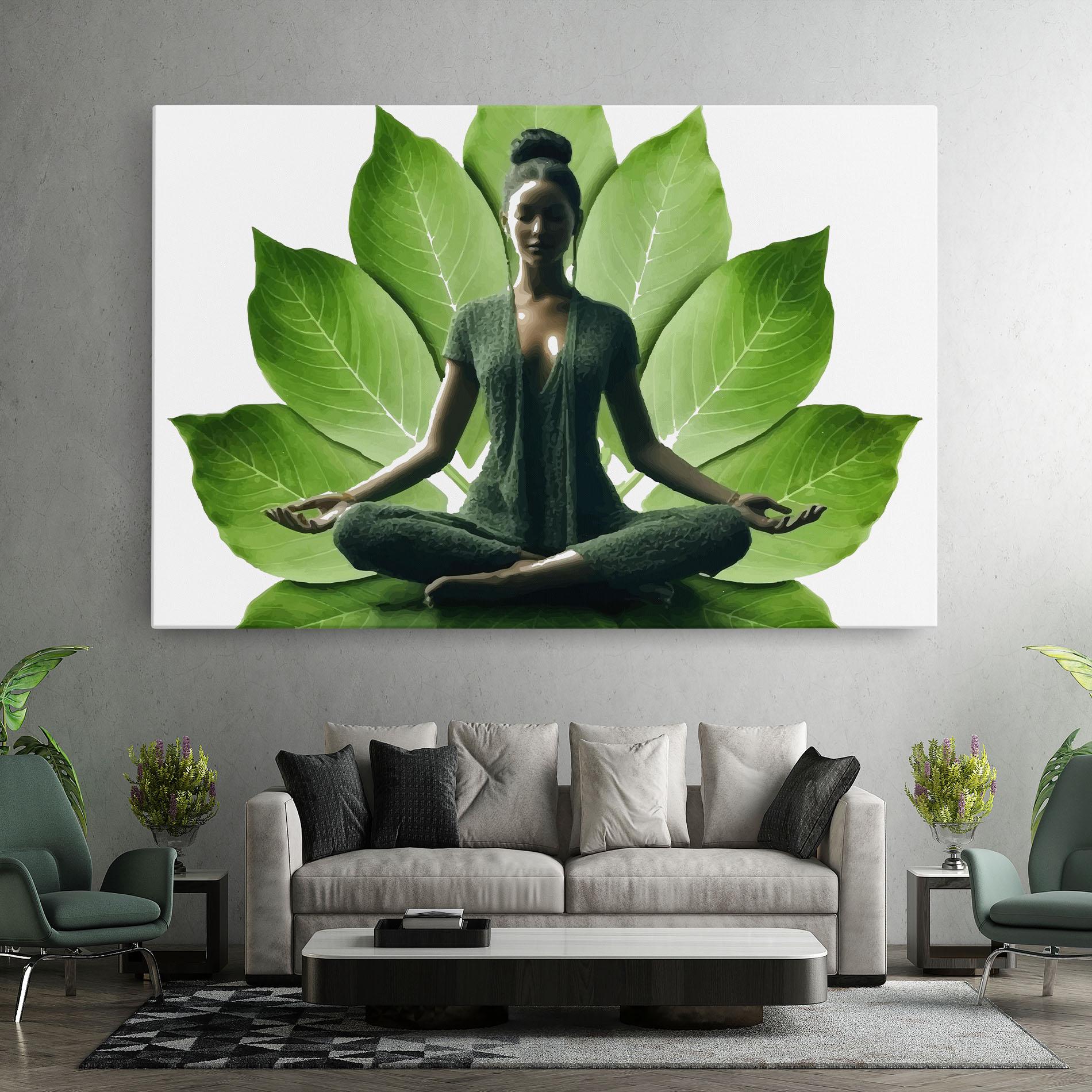 Vászonkép Leaf Yoga mockup 7
