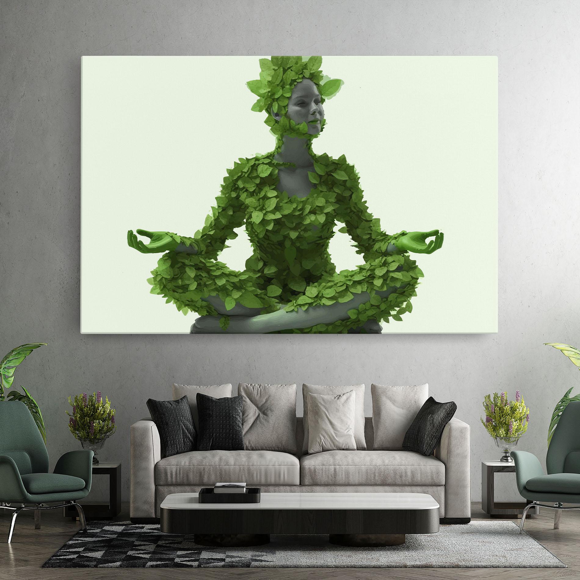 Vászonkép Nature Yoga mockup 7