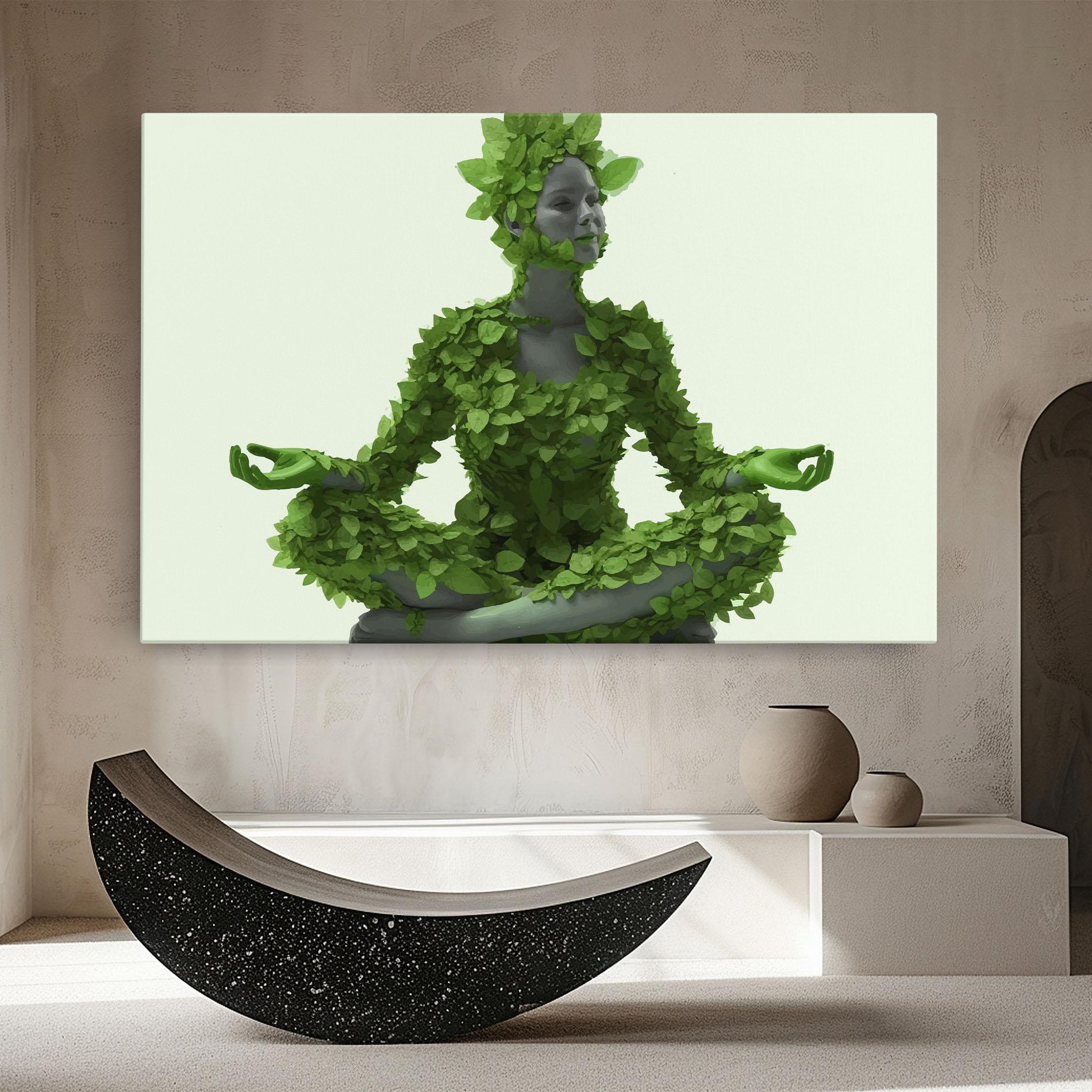 Vászonkép Nature Yoga mockup 8