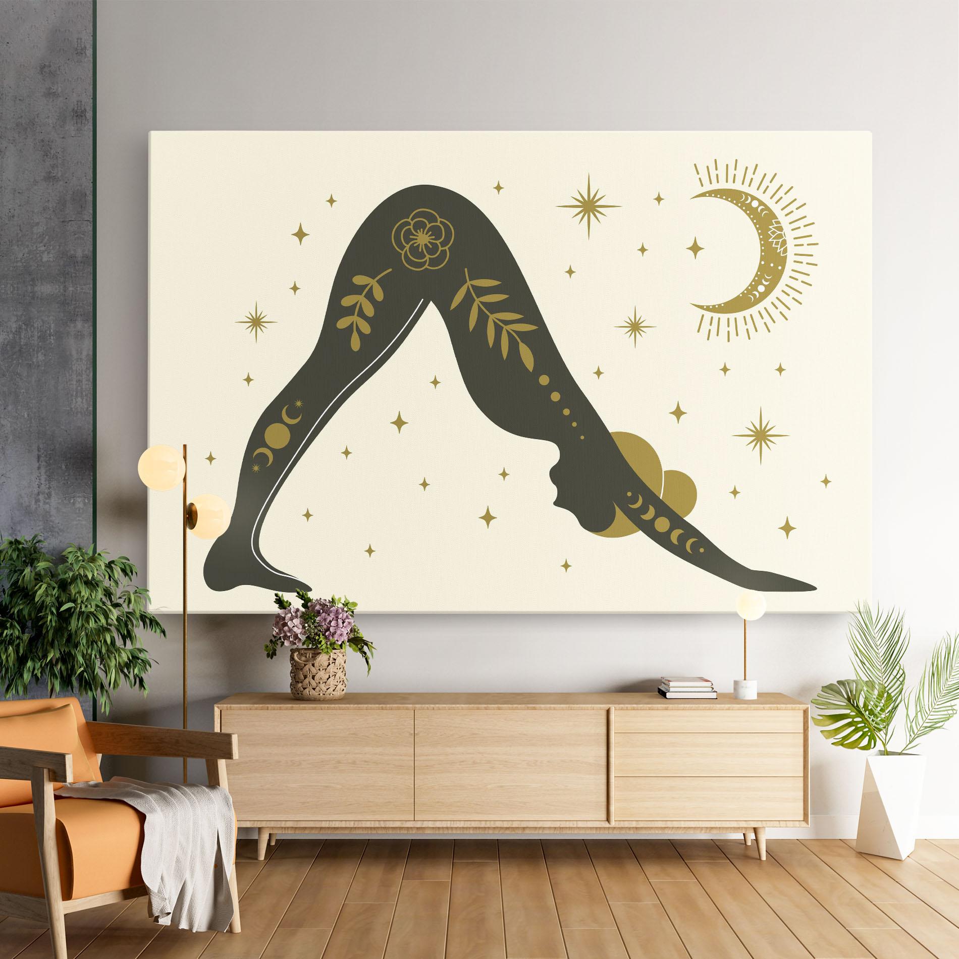 Vászonkép Adho Mukha mockup 9