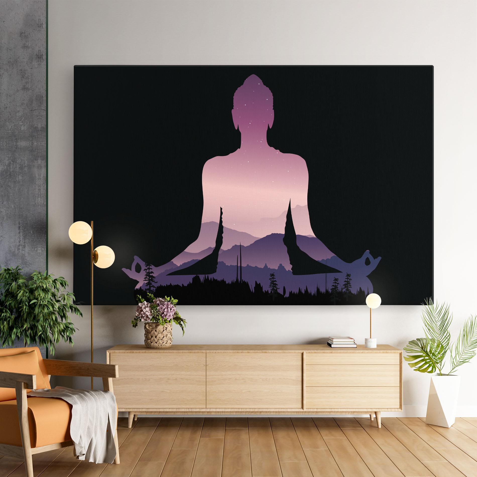 Vászonkép Forest Star Yoga mockup 9