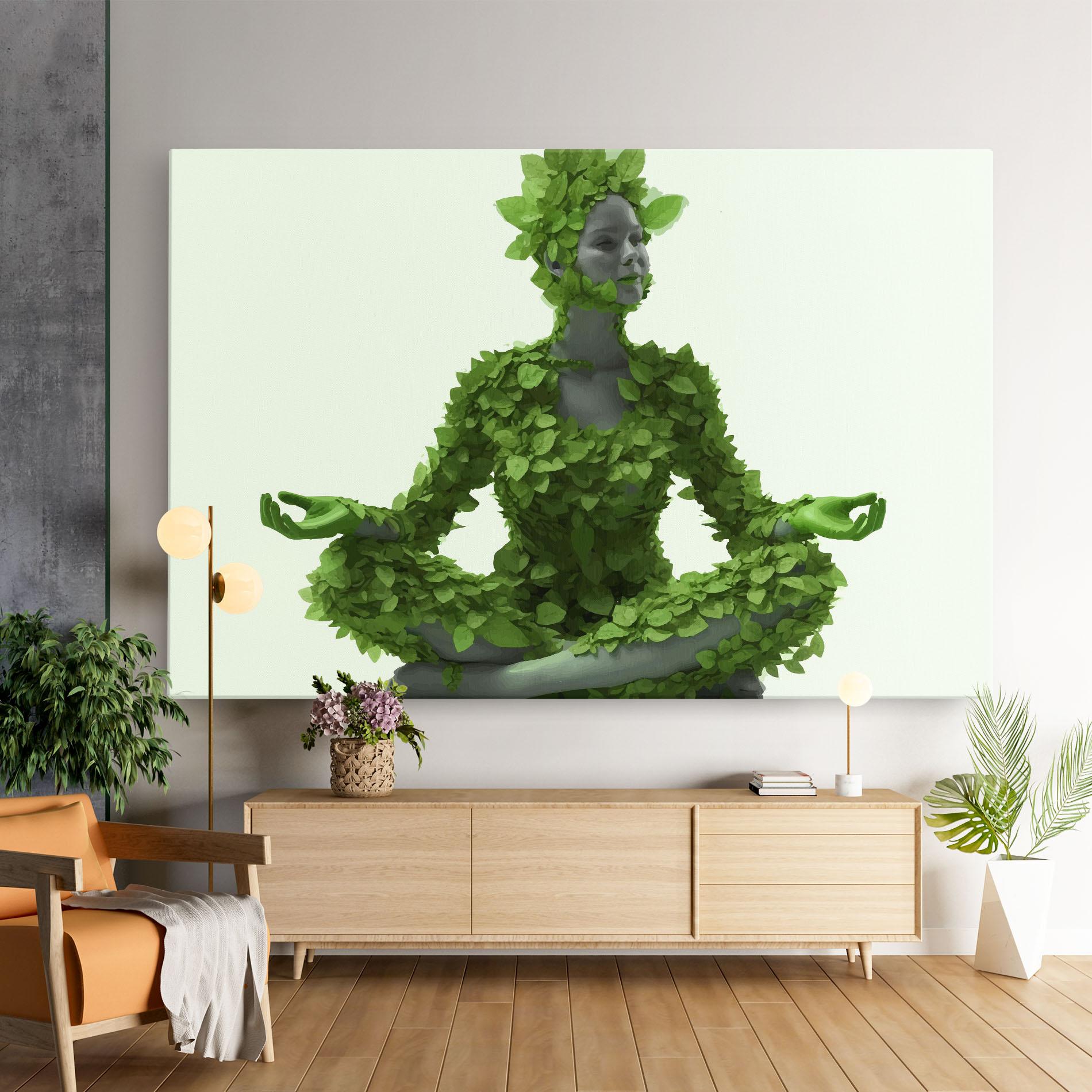 Vászonkép Nature Yoga mockup 9