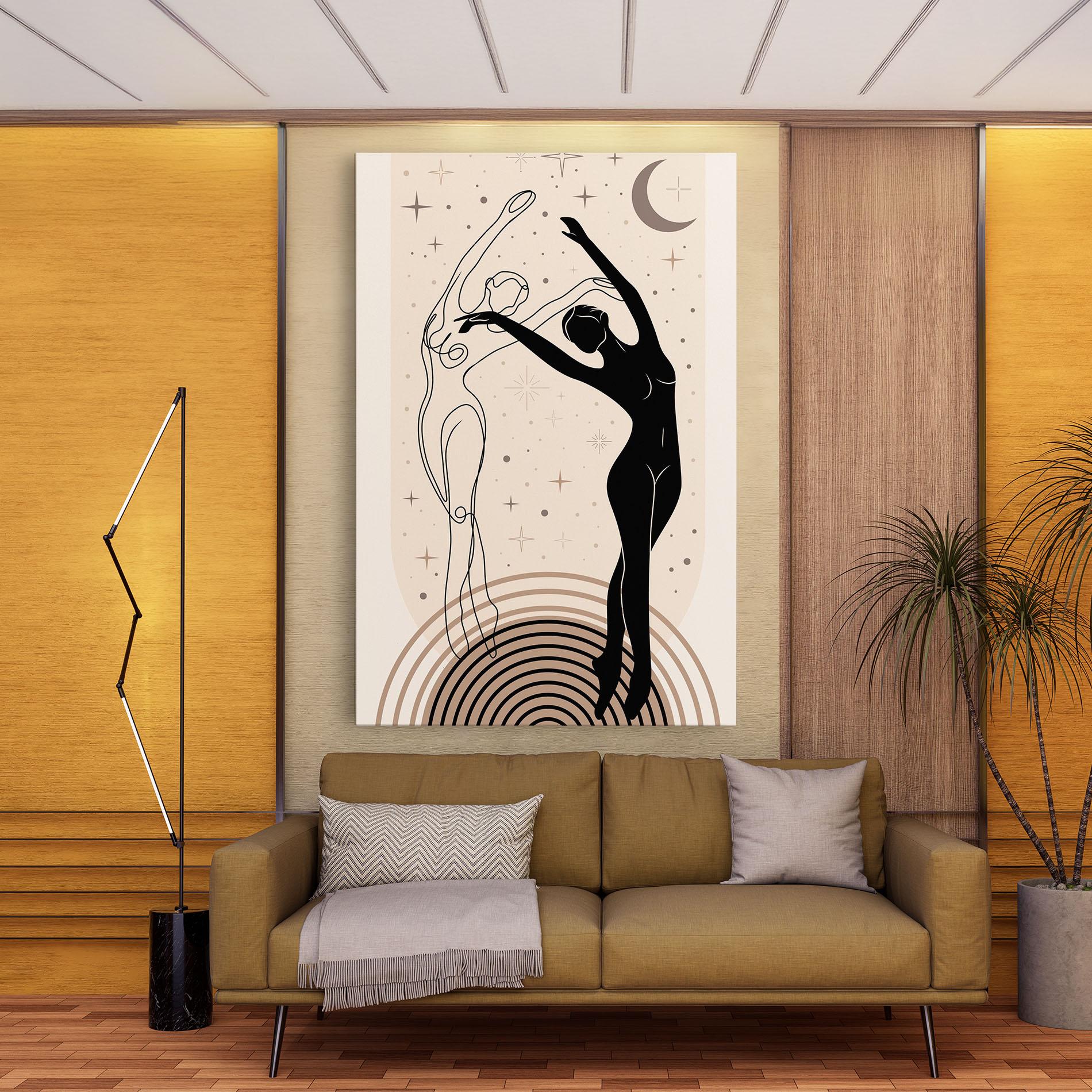 Vászonkép Balance Yoga mockup 9