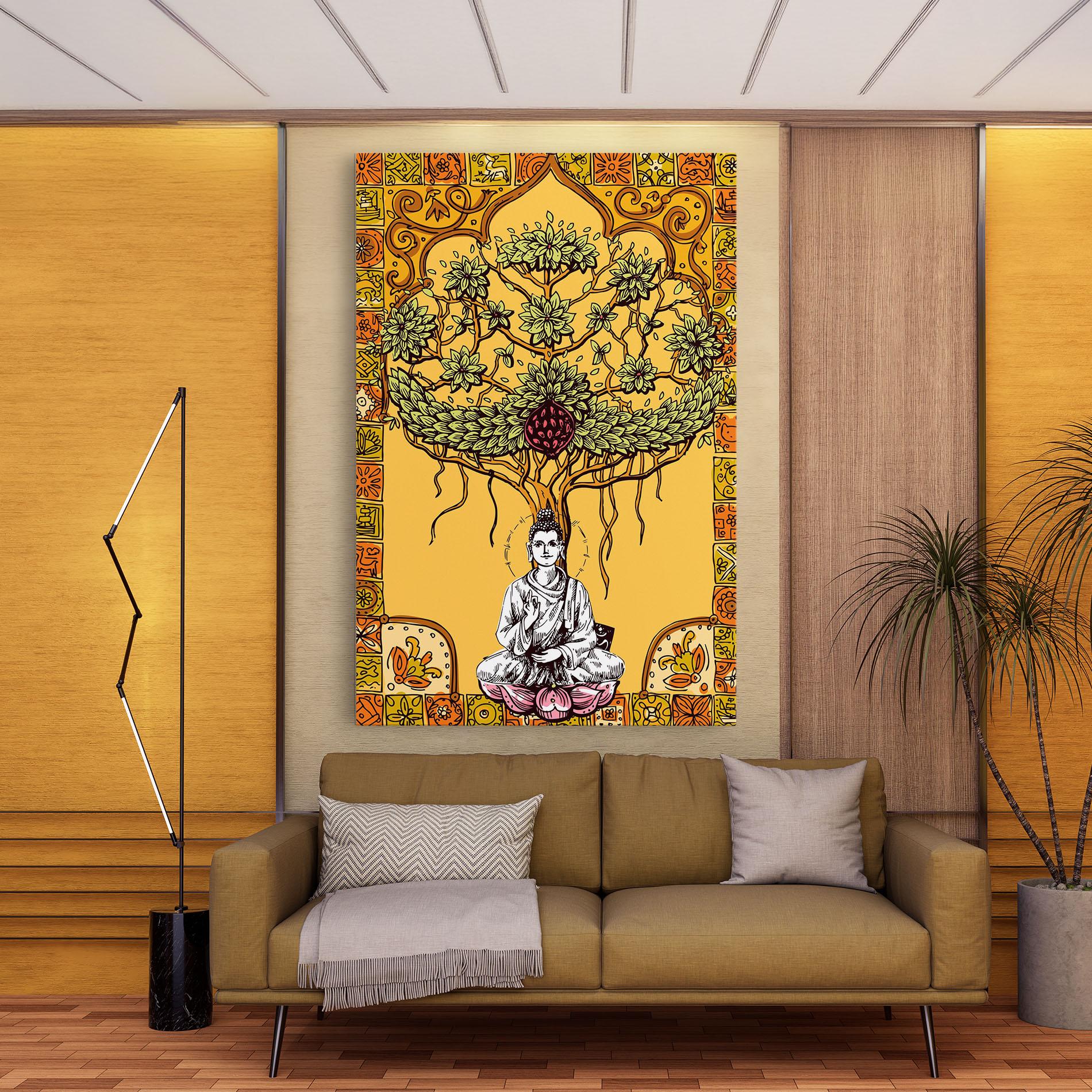 Vászonkép Meditation Three mockup 9