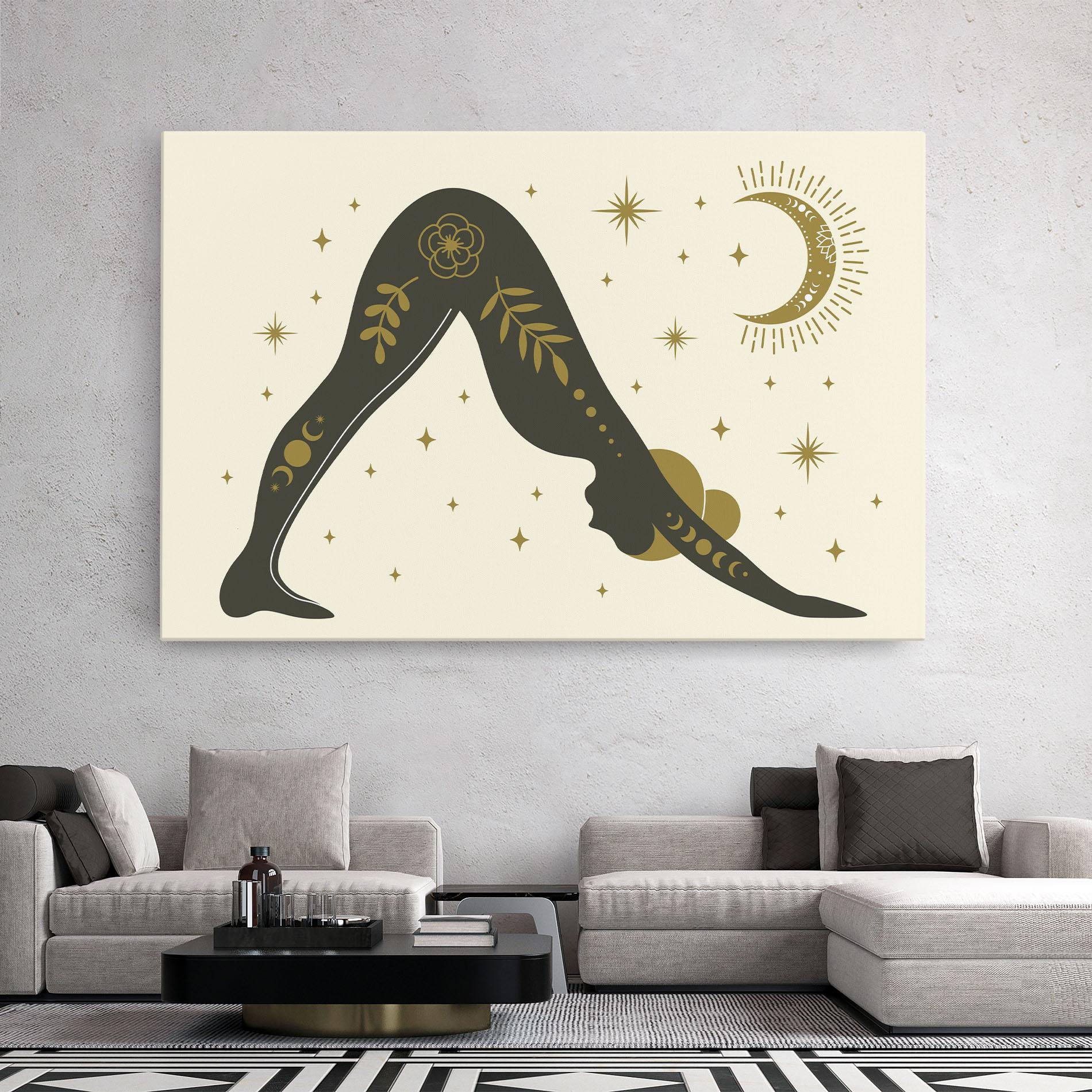 Vászonkép Adho Mukha mockup 2