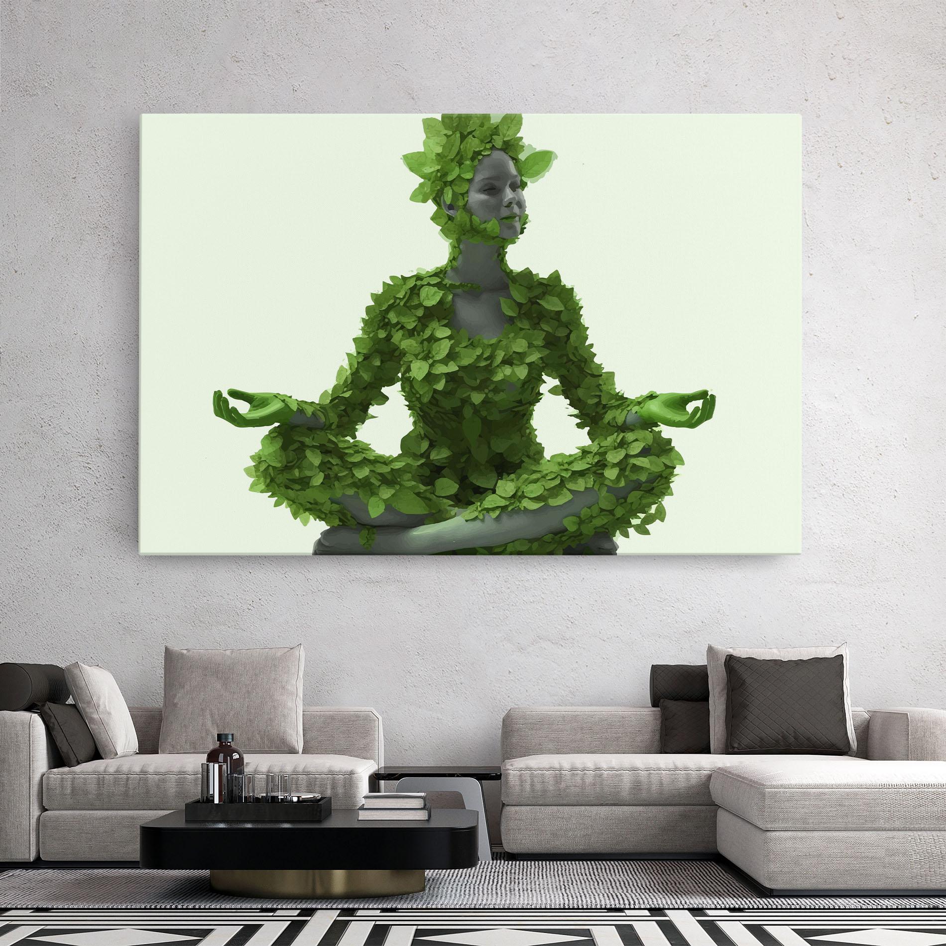 Vászonkép Nature Yoga mockup 2