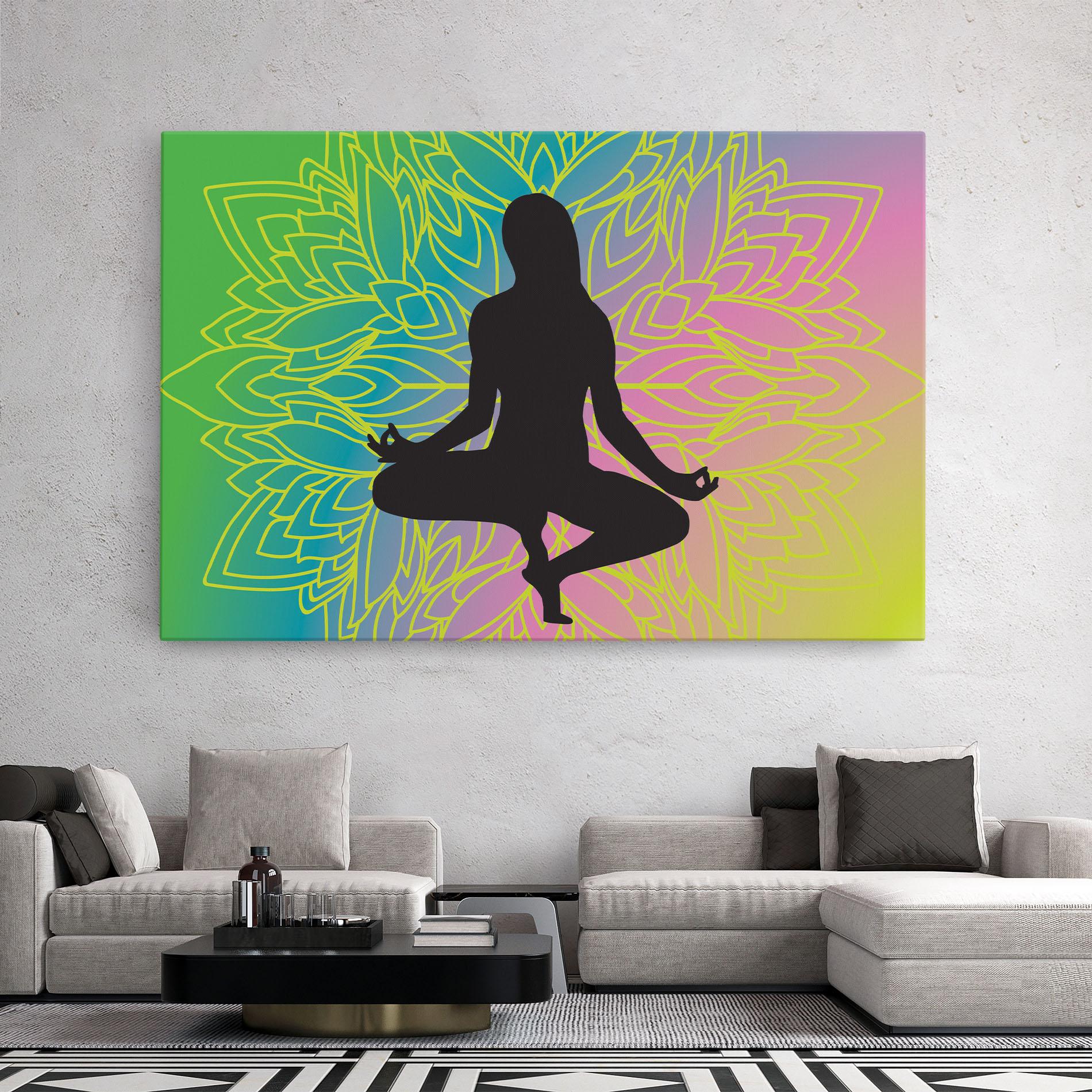 Vászonkép Peace Yoga 01 mockup 2
