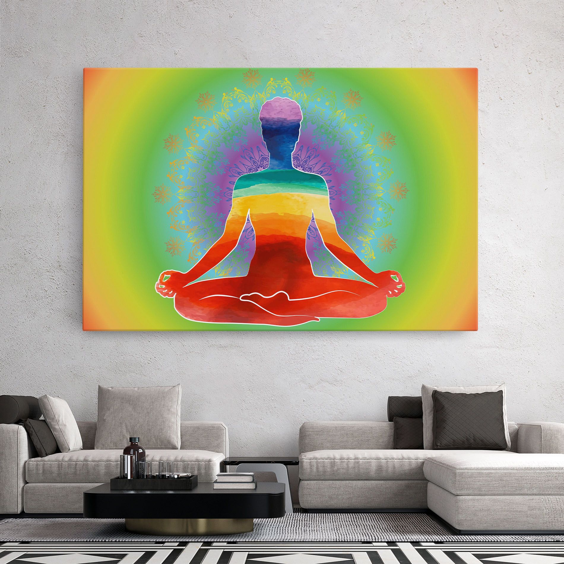 Rainbow Yoga mockup 2