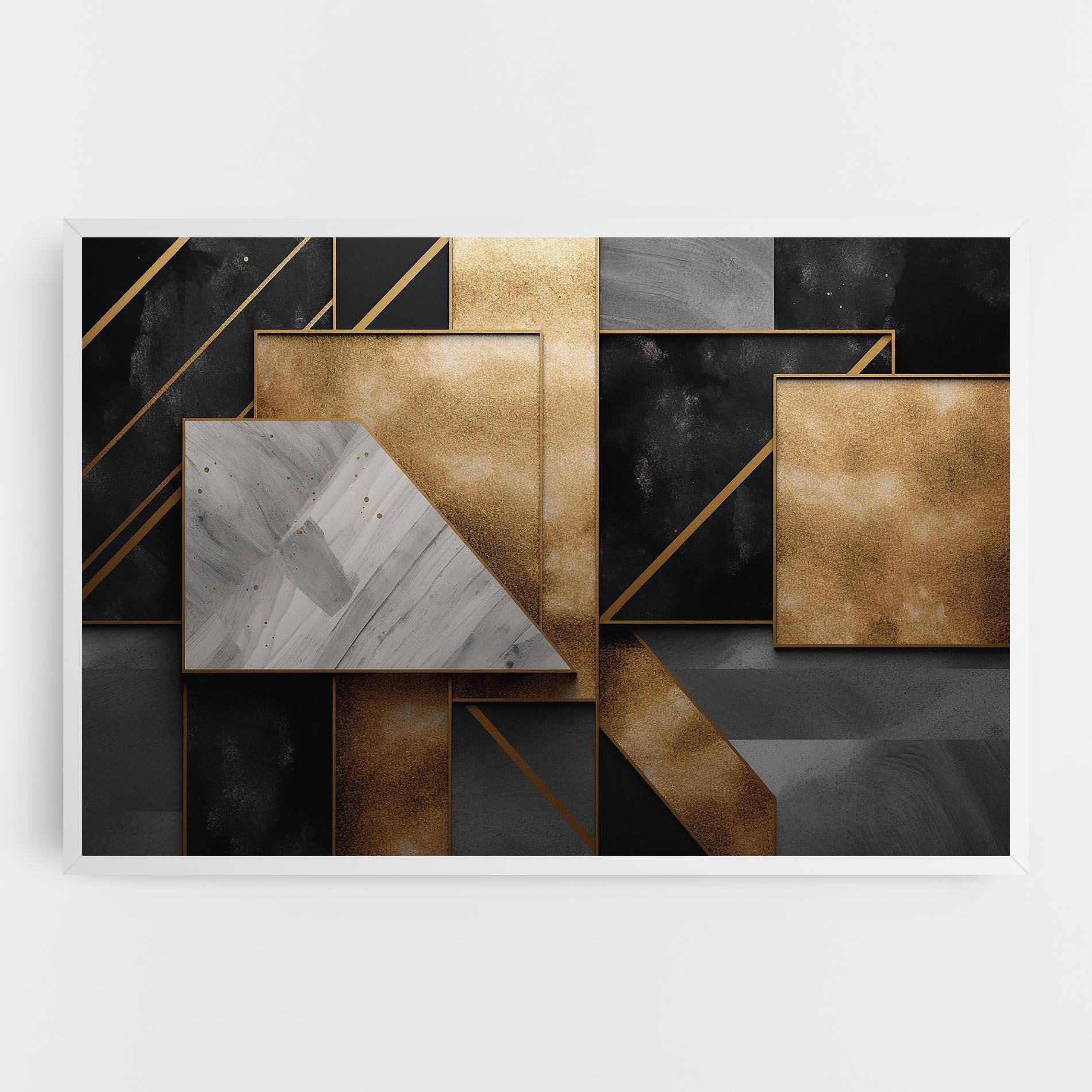 Vászonkép Abstract Gold Square mockup 0