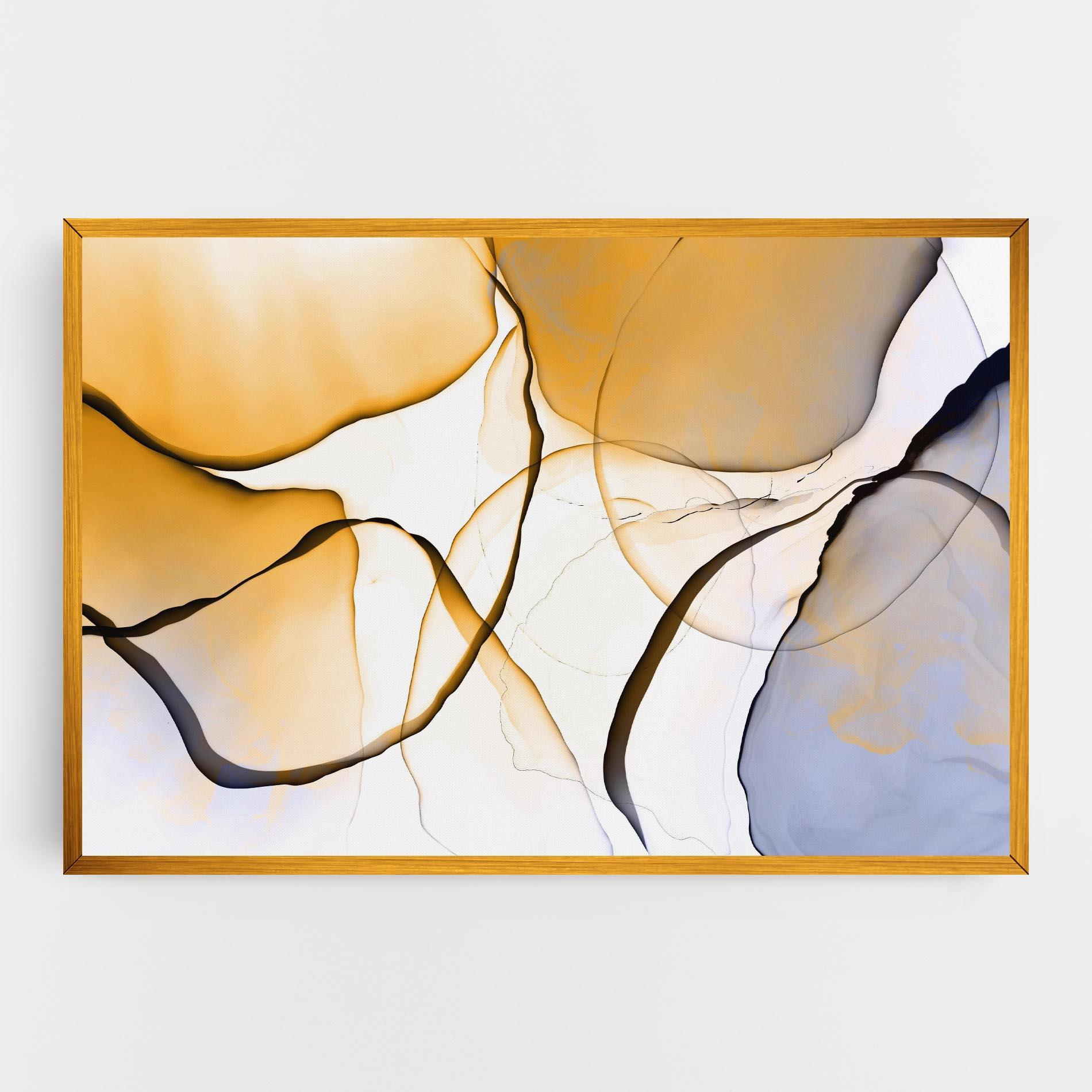 Vászonkép Abstract Alcohol Ink mockup 0