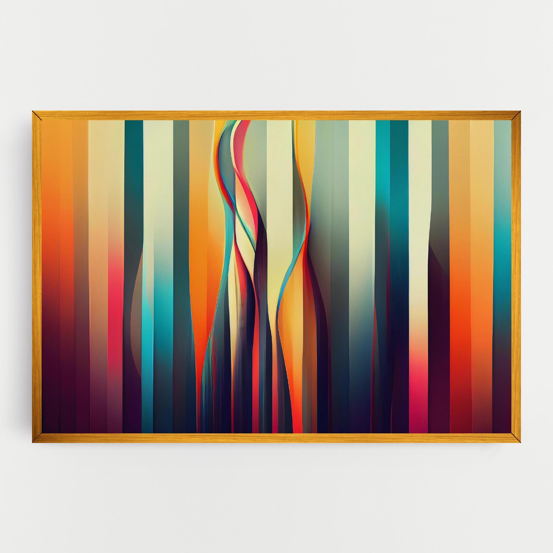 Vászonkép Colorful Geometric Background mockup 0