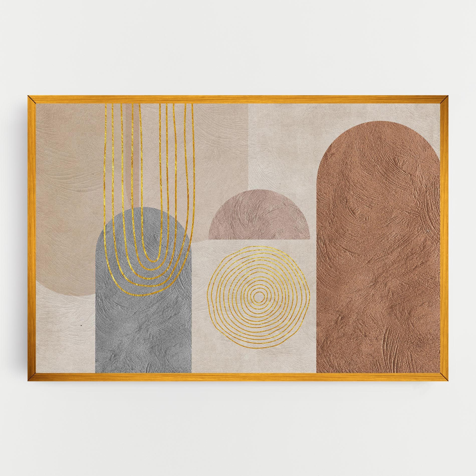 Gray Orange Painting mockup 0
