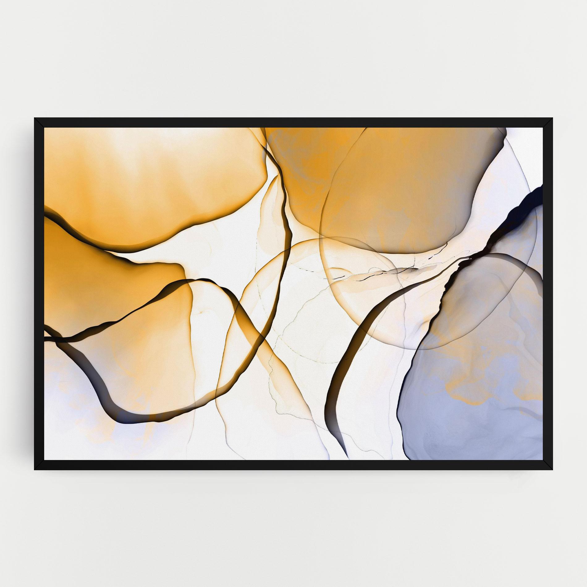 Vászonkép Abstract Alcohol Ink mockup 0