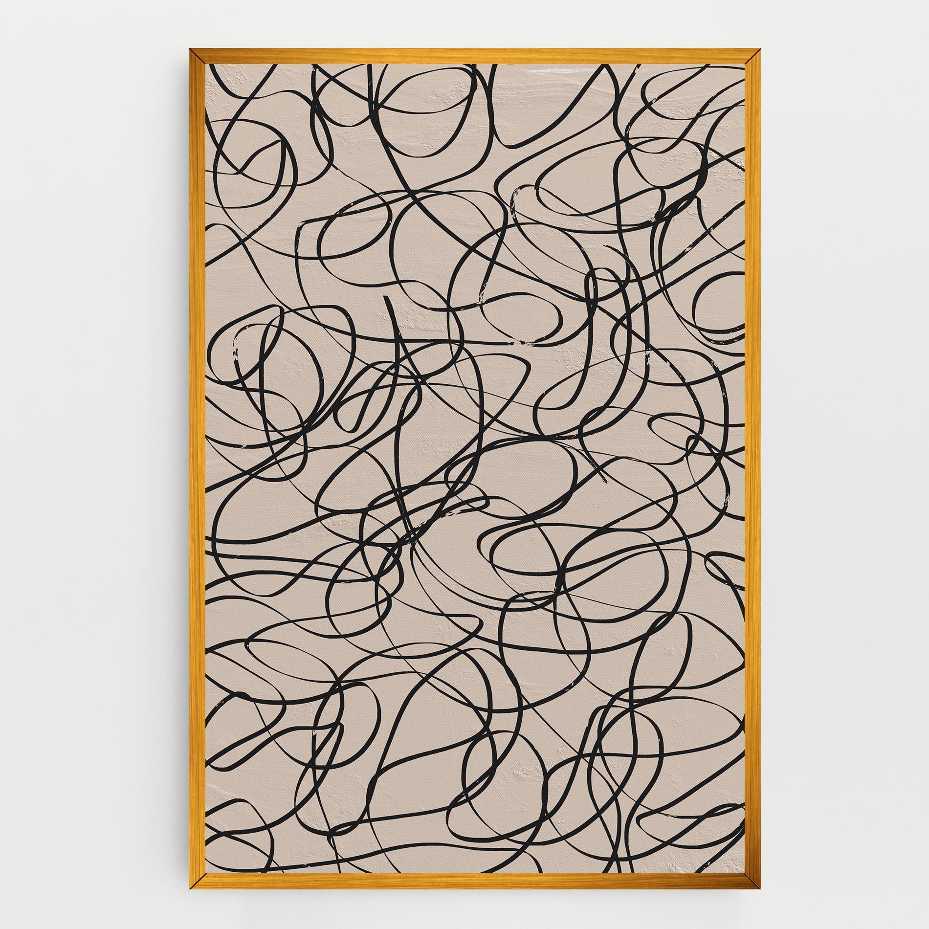 Vászonkép Hand Painted Pattern mockup 0