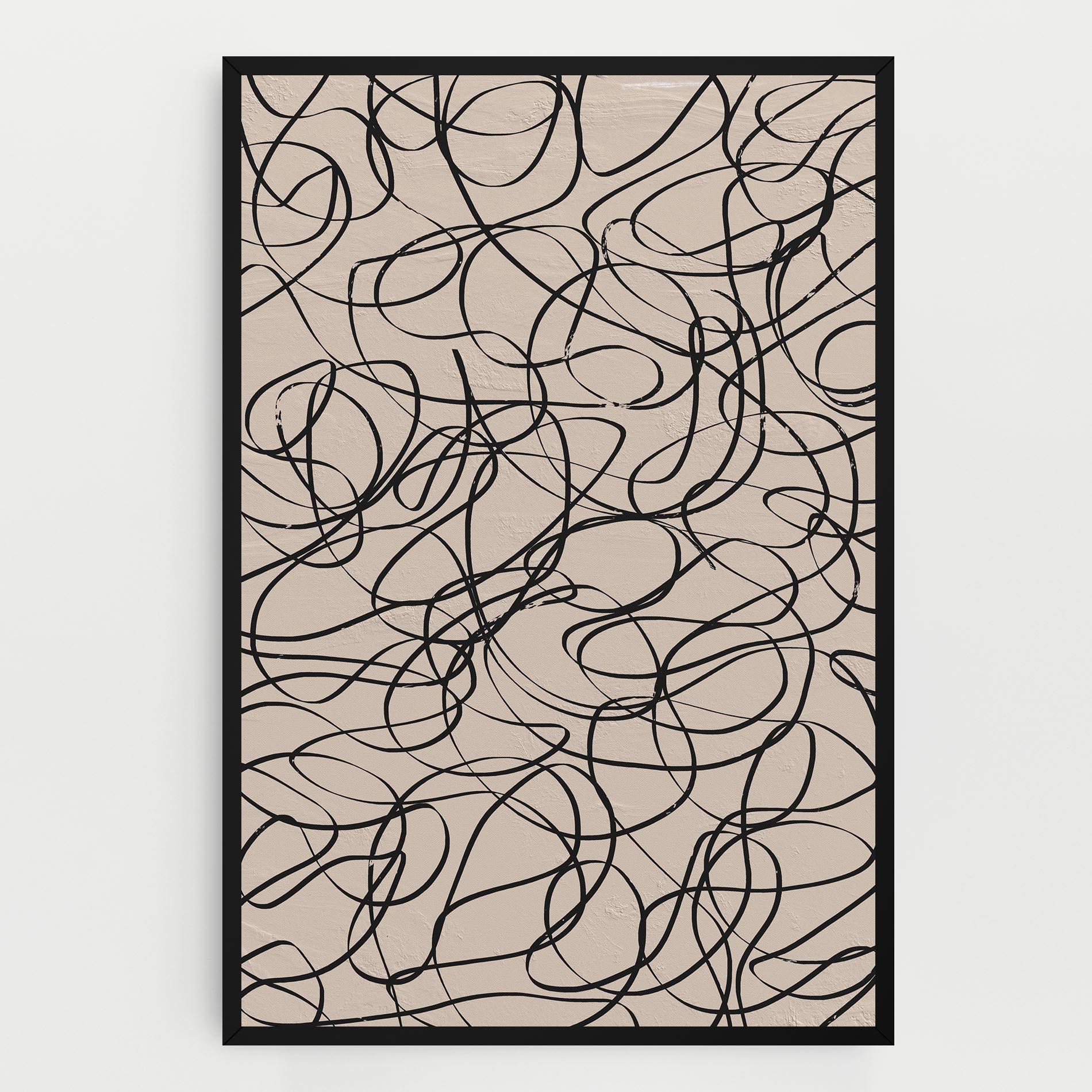 Vászonkép Hand Painted Pattern mockup 0