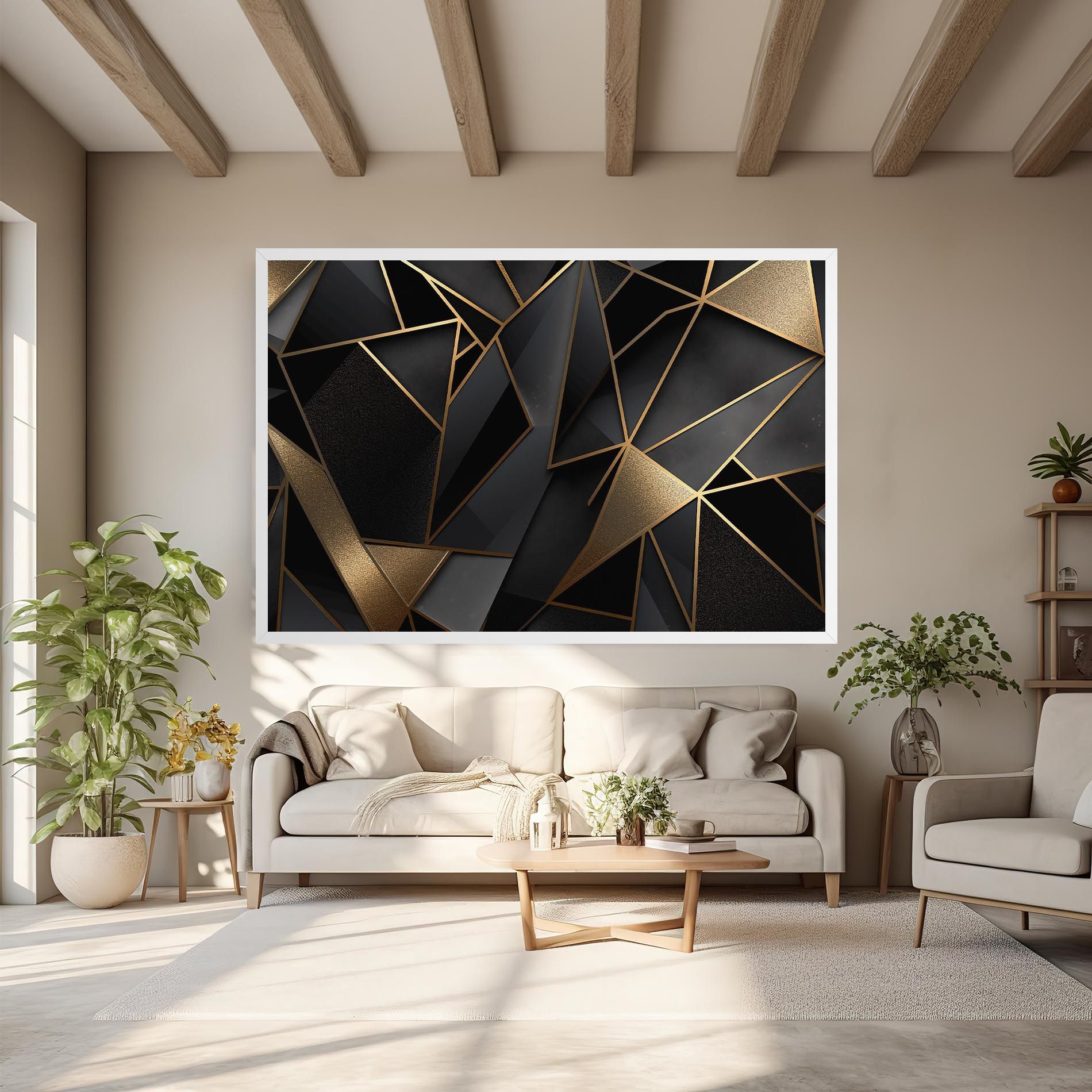 Abstract Golden Art mockup 6