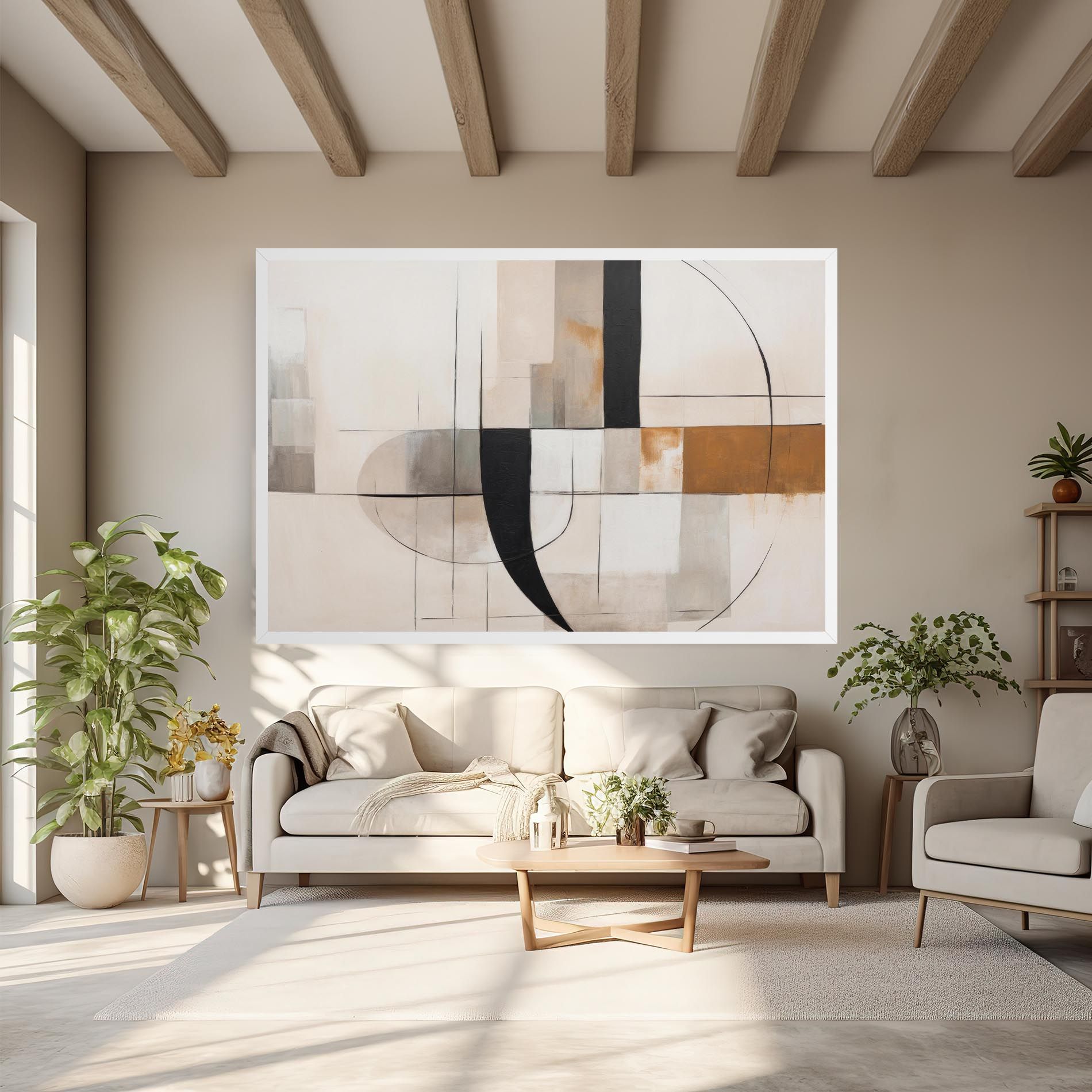 Black Abstract Lines mockup 6