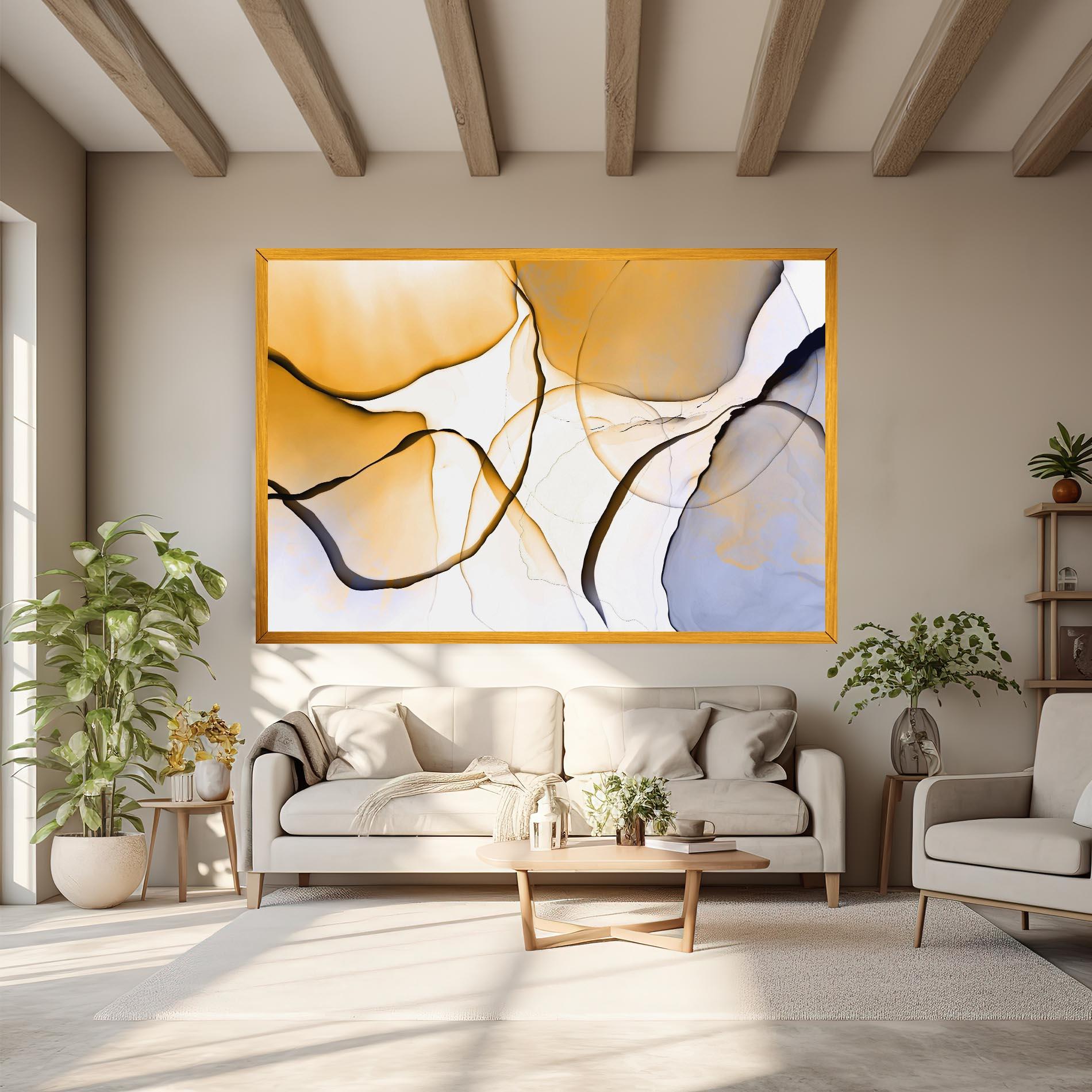 Vászonkép Abstract Alcohol Ink mockup 6