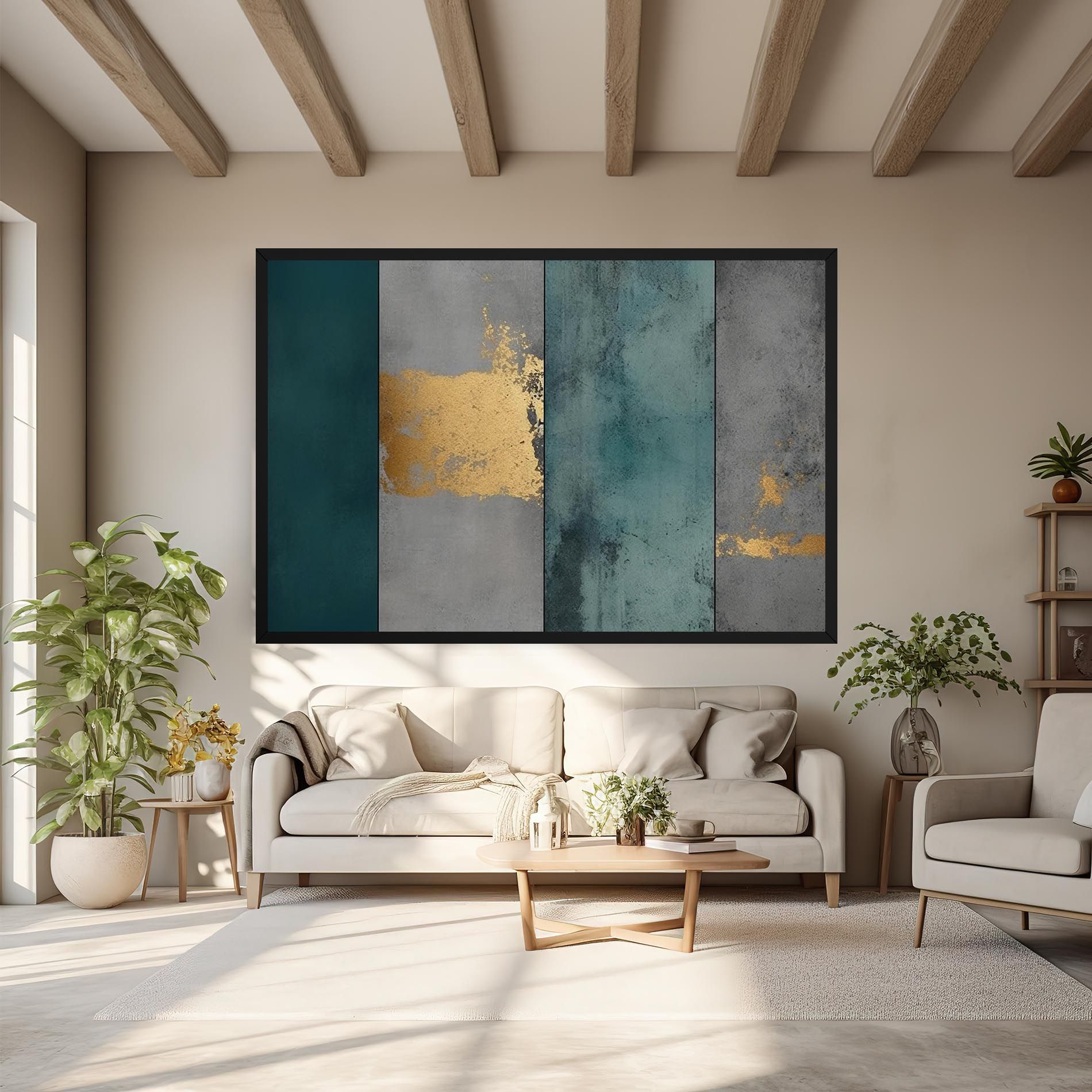 Green Colors With Gold mockup 6