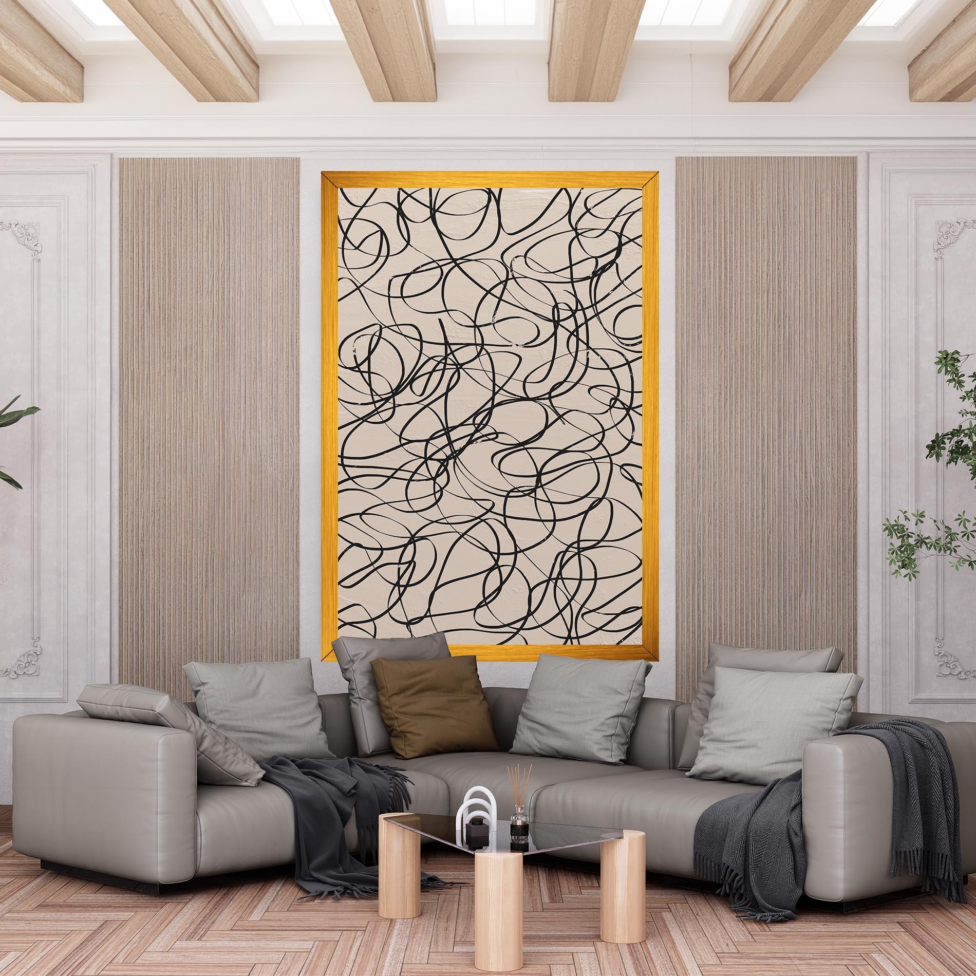 Vászonkép Hand Painted Pattern mockup 6