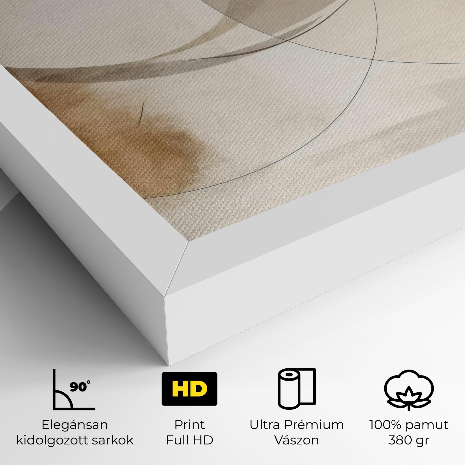 Vászonkép Abstract Circle Painting mockup 4