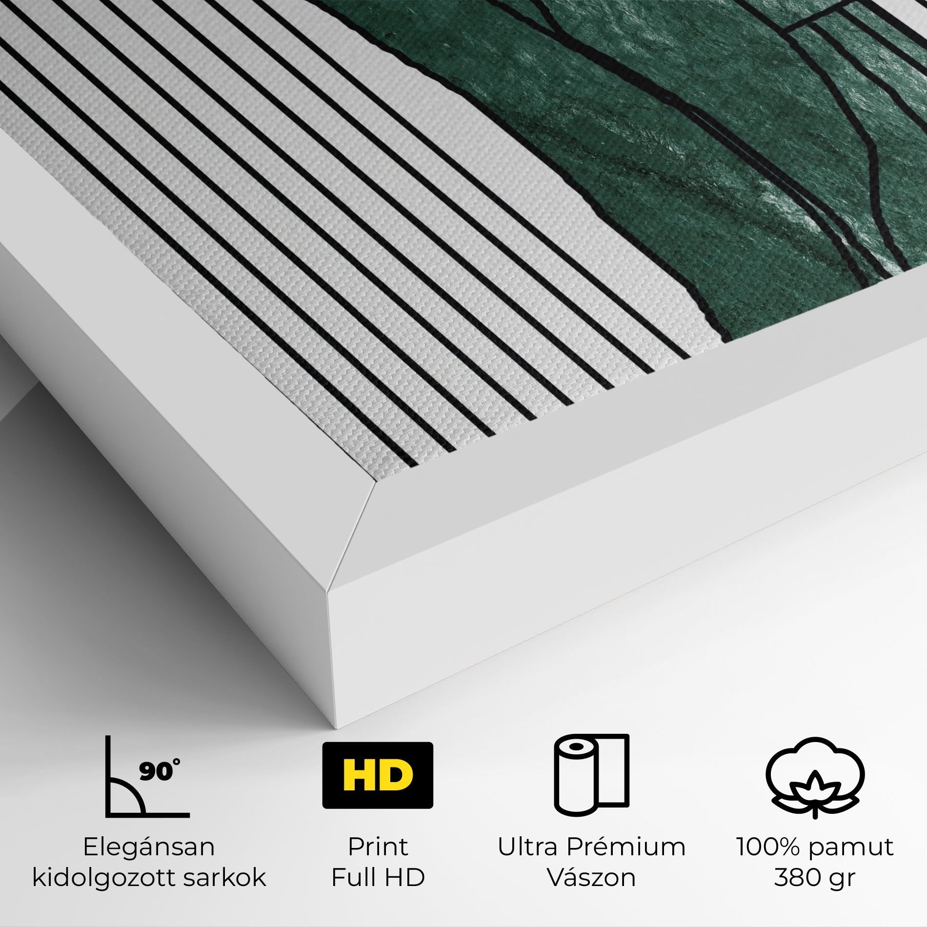 Abstract Green Face mockup 4