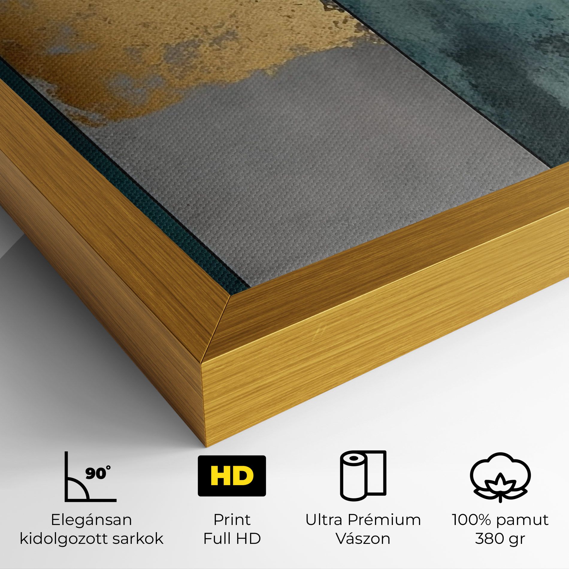 Green Colors With Gold mockup 4