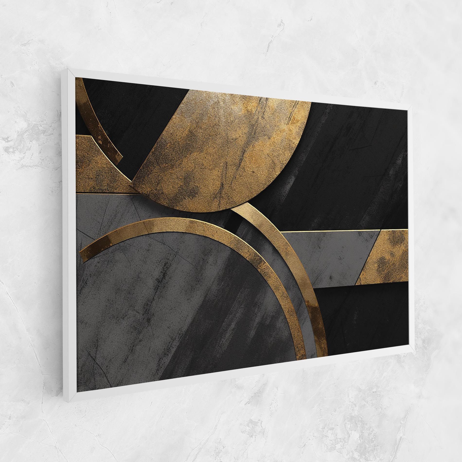 Grey With Gold Painting mockup 1