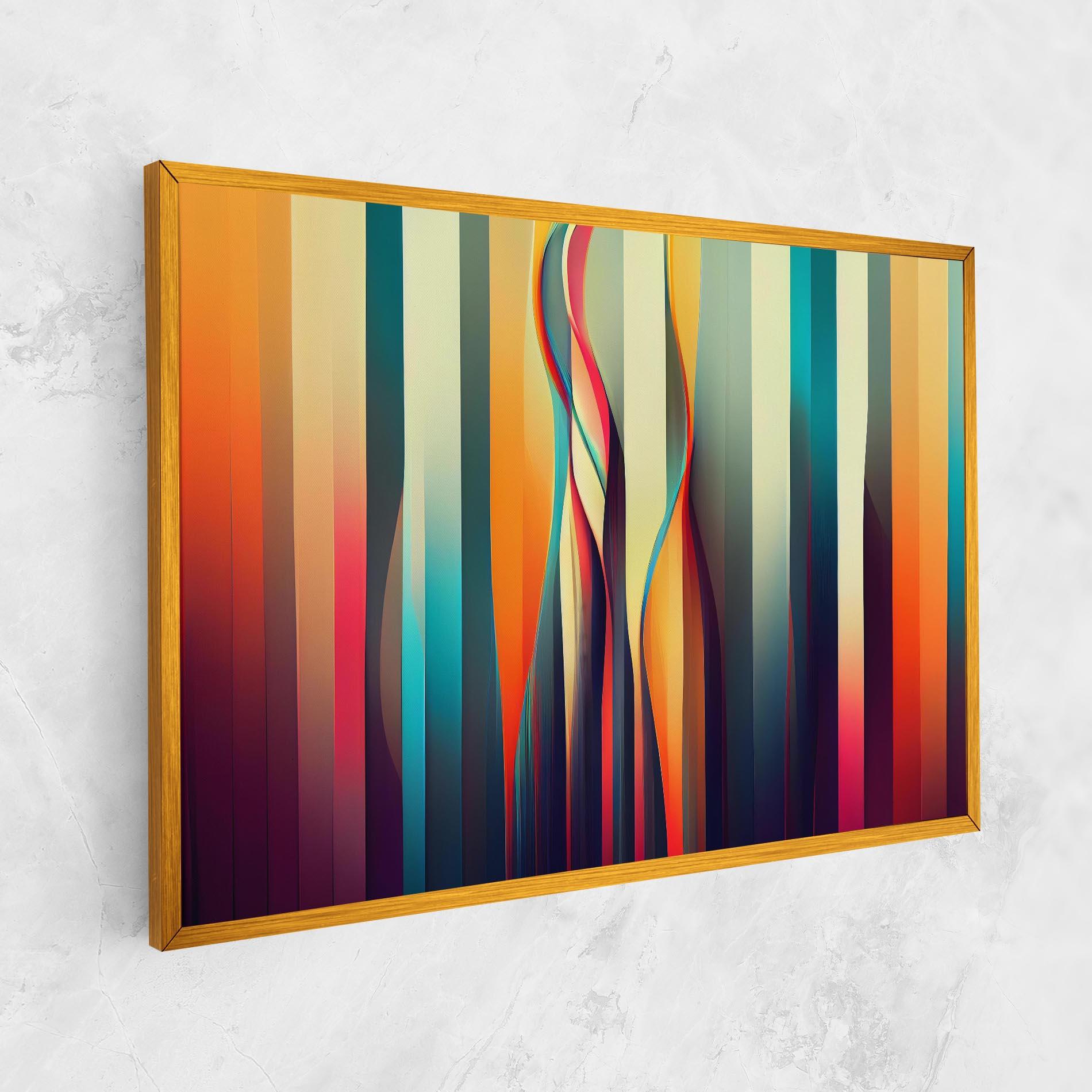 Vászonkép Colorful Geometric Background mockup 1