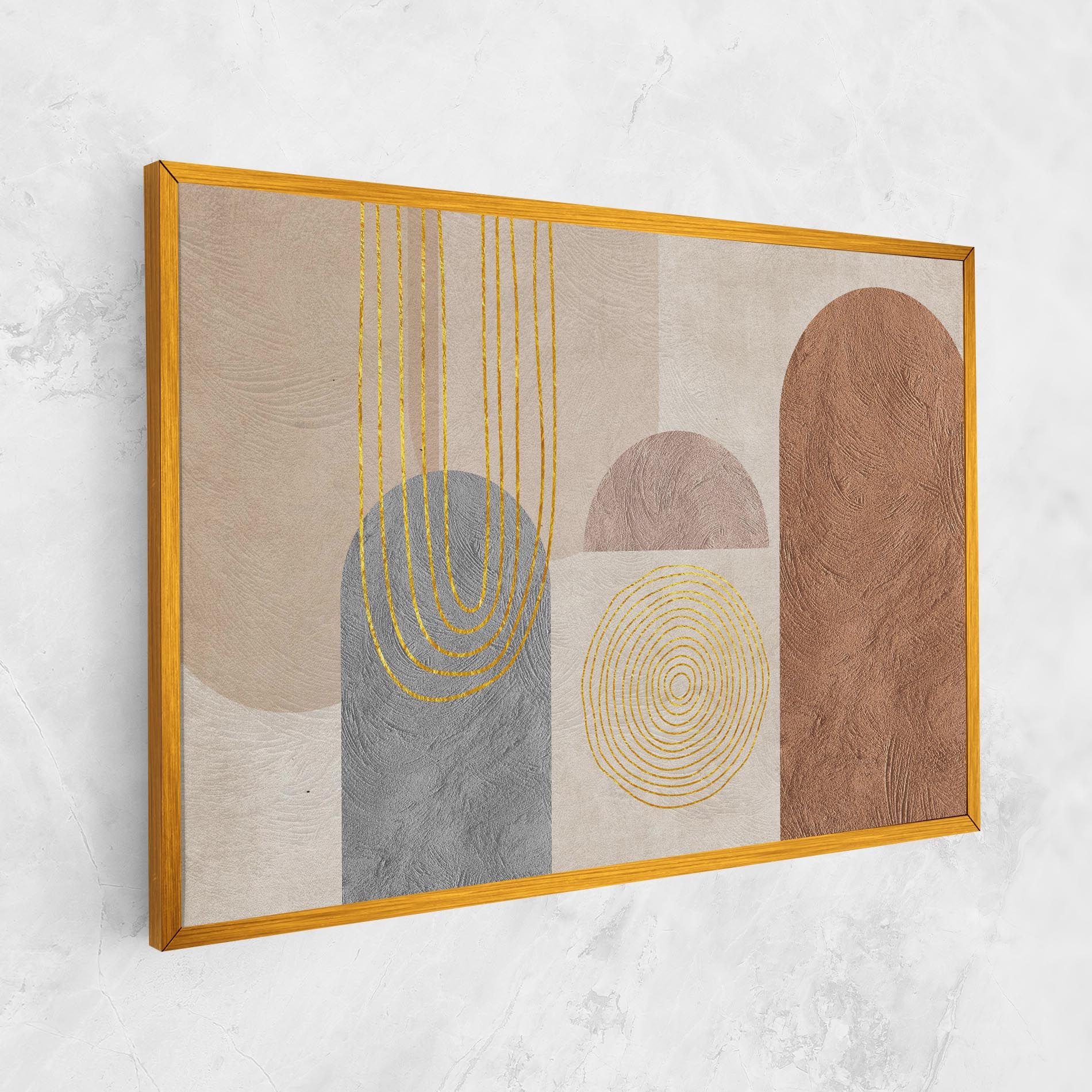 Gray Orange Painting mockup 1