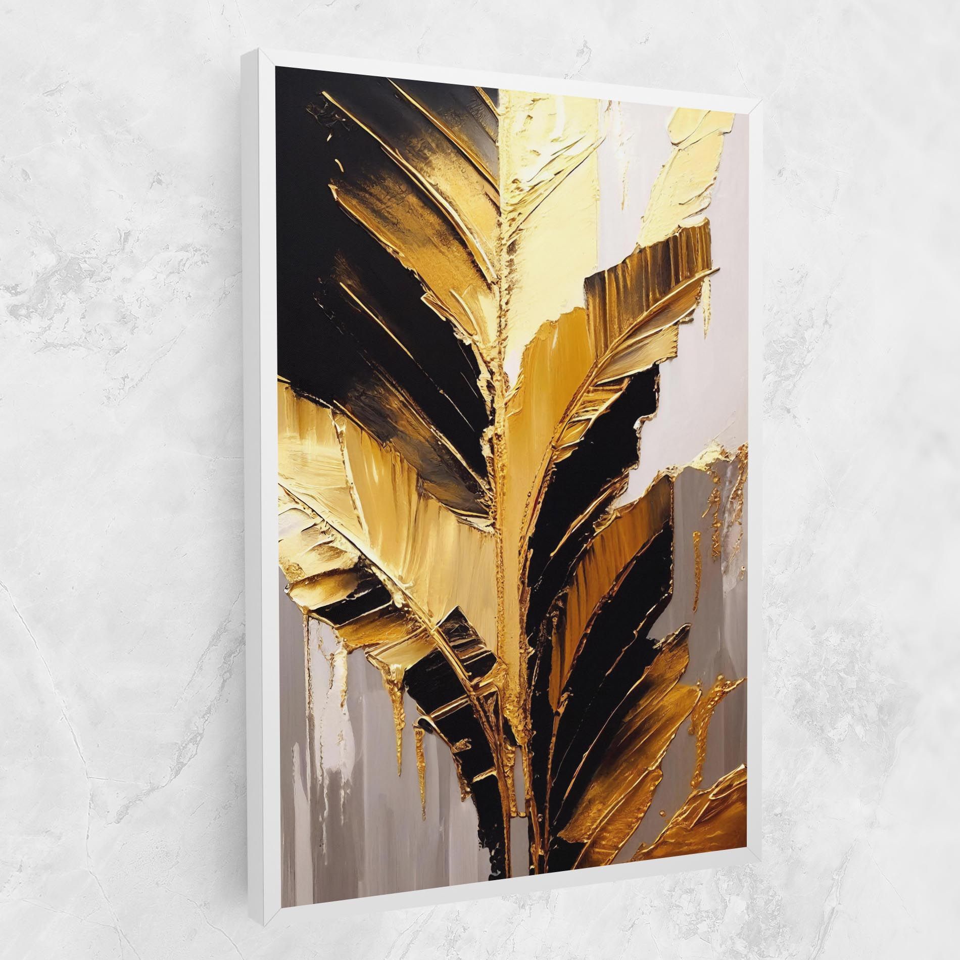 Balck With Gold Leafs mockup 1