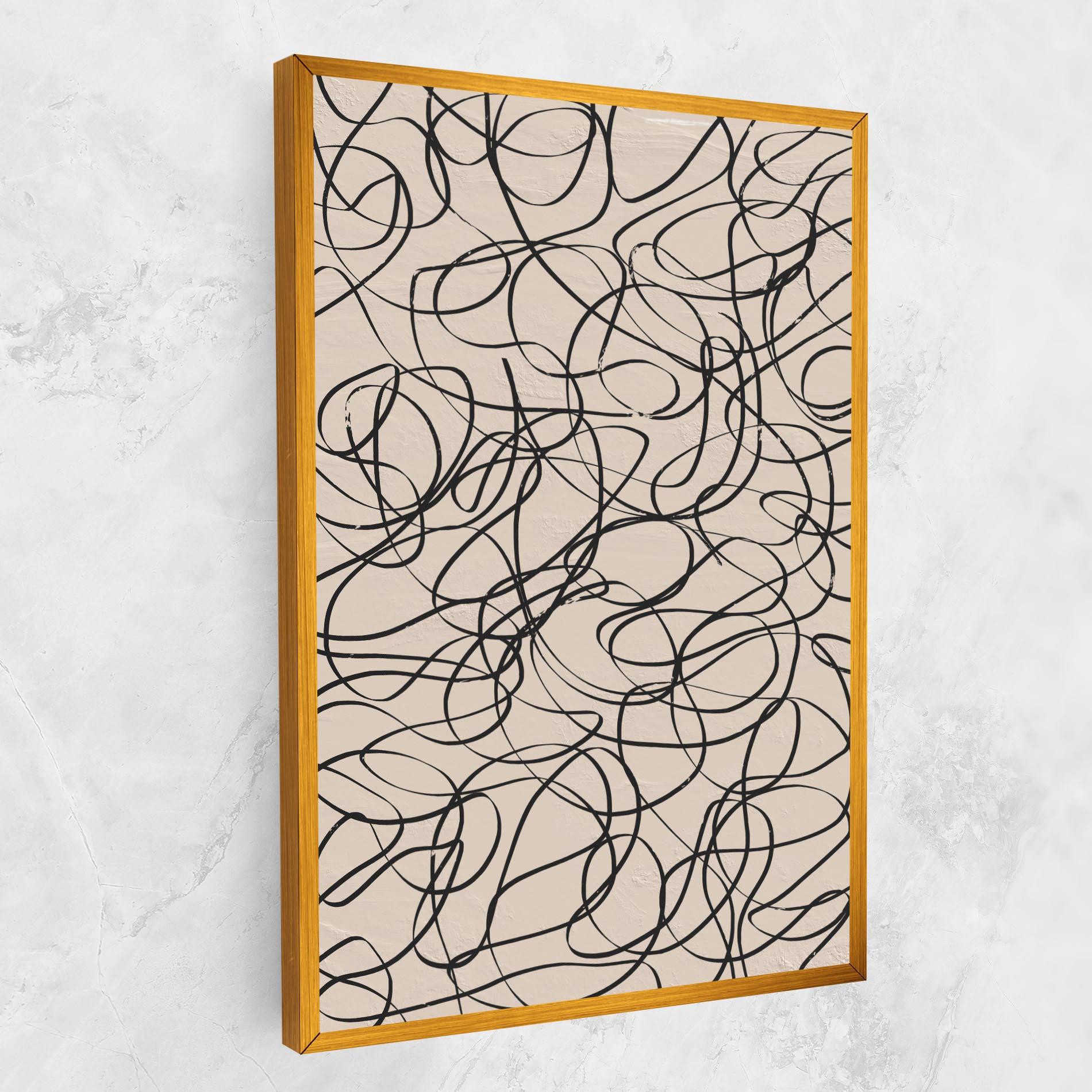 Vászonkép Hand Painted Pattern mockup 1