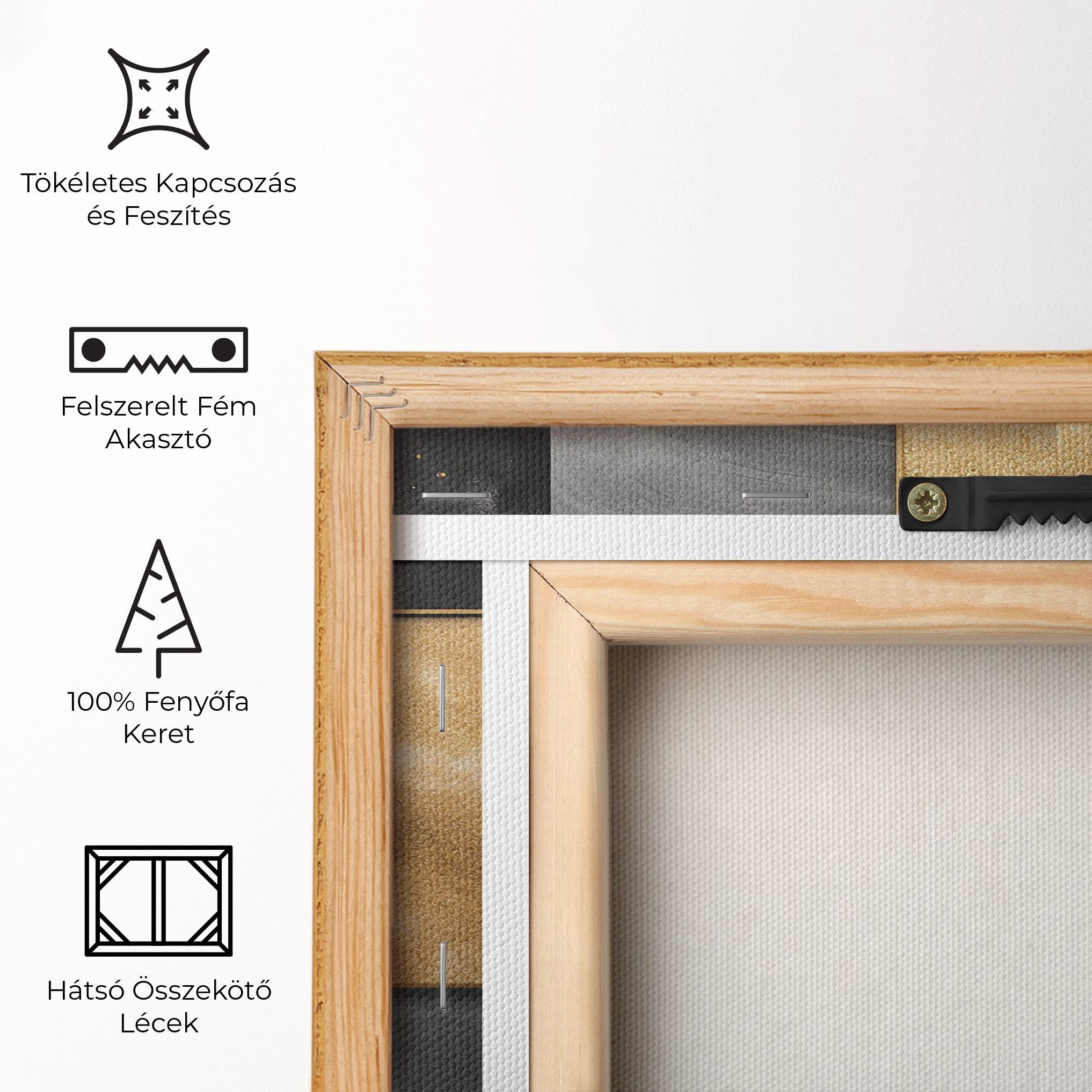 Vászonkép Abstract Gold Square mockup 5