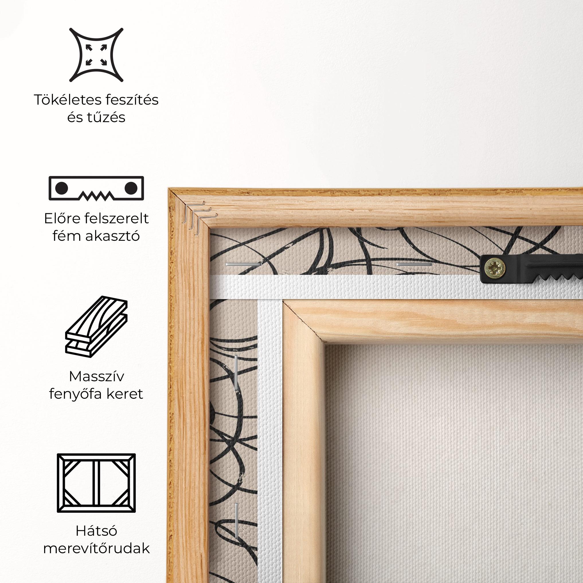 Vászonkép Hand Painted Pattern mockup 5