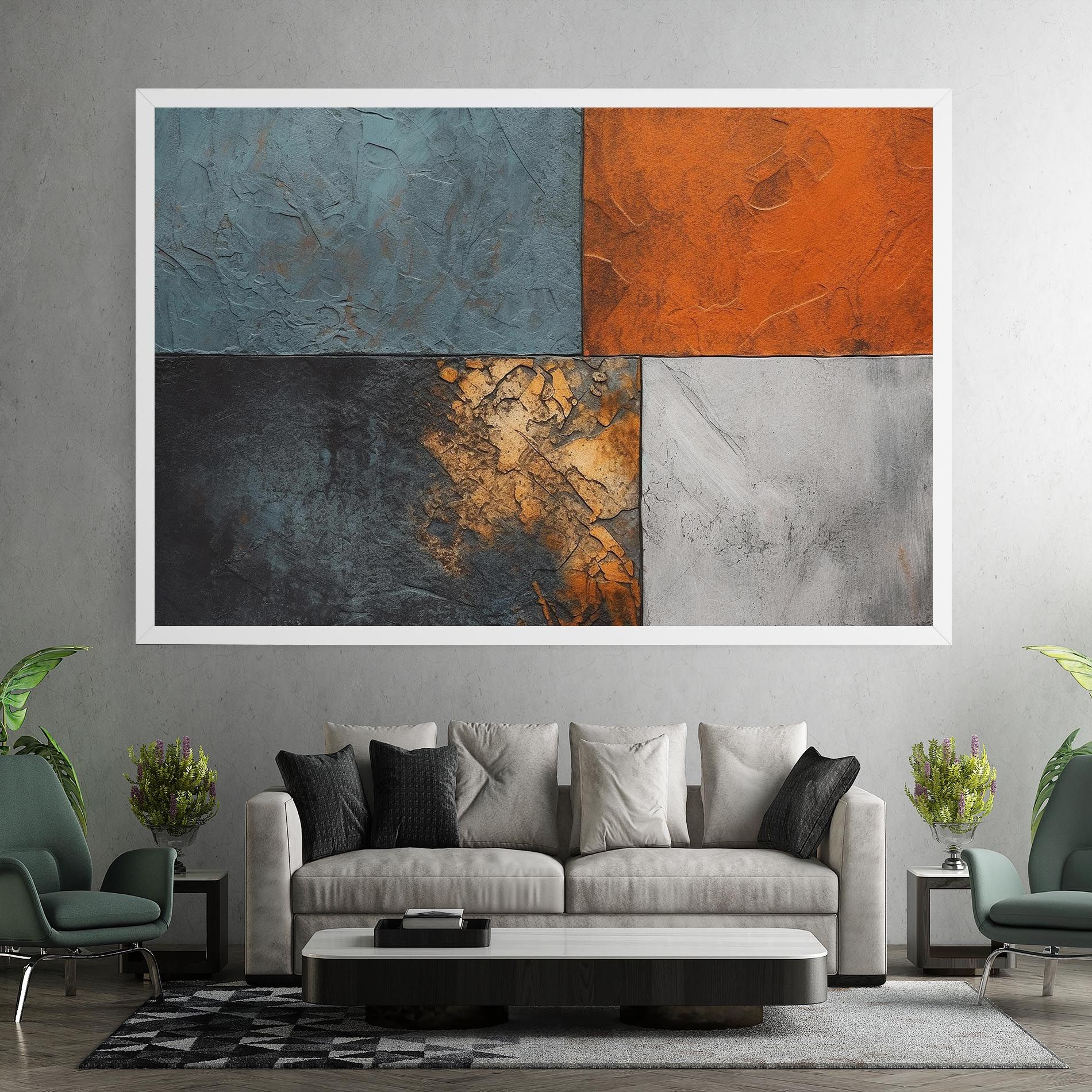 White Square With Gold mockup 7