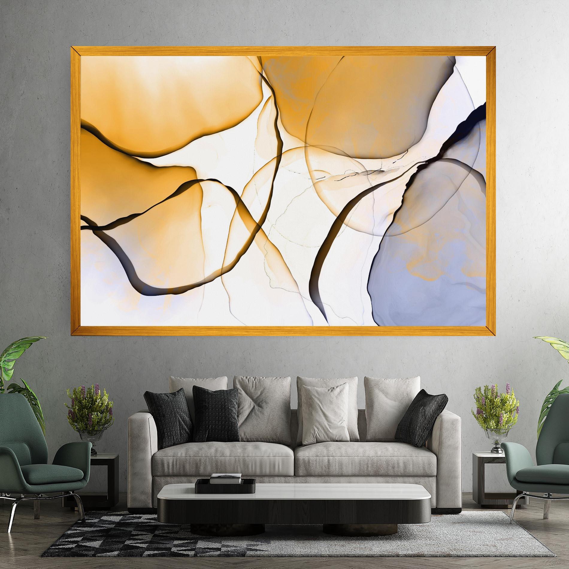 Vászonkép Abstract Alcohol Ink mockup 7