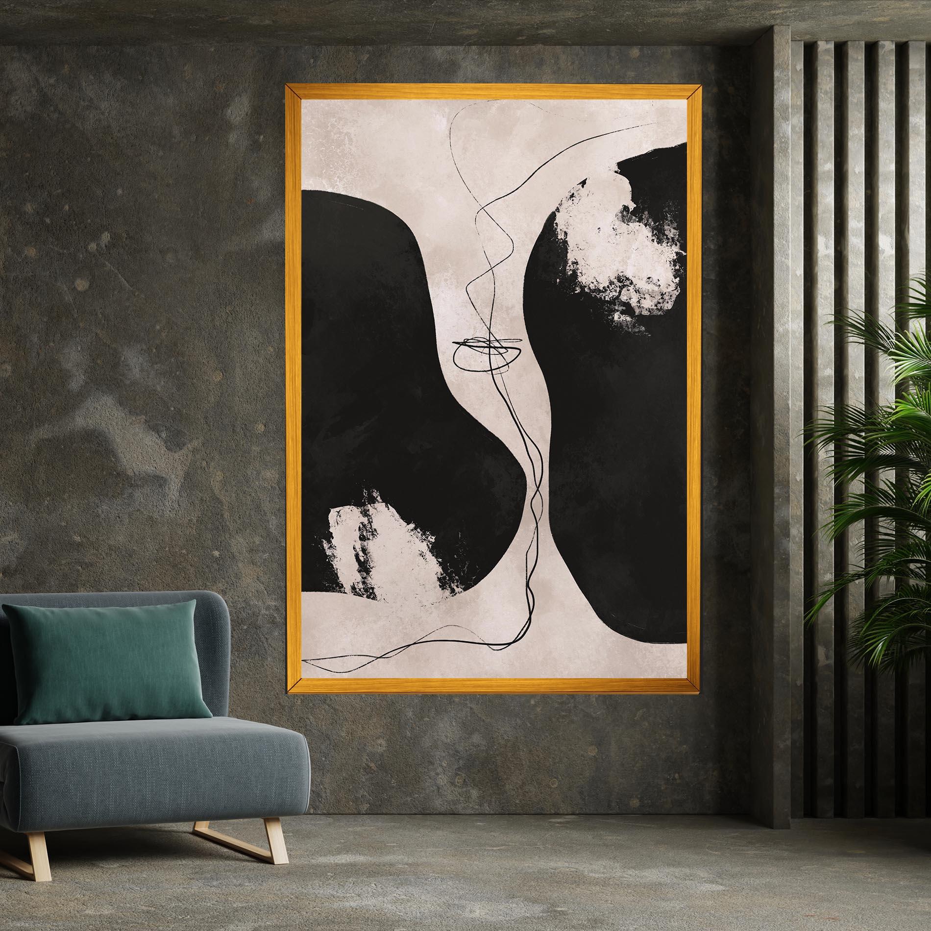 Vászonkép Modern Brushstrokes mockup 7