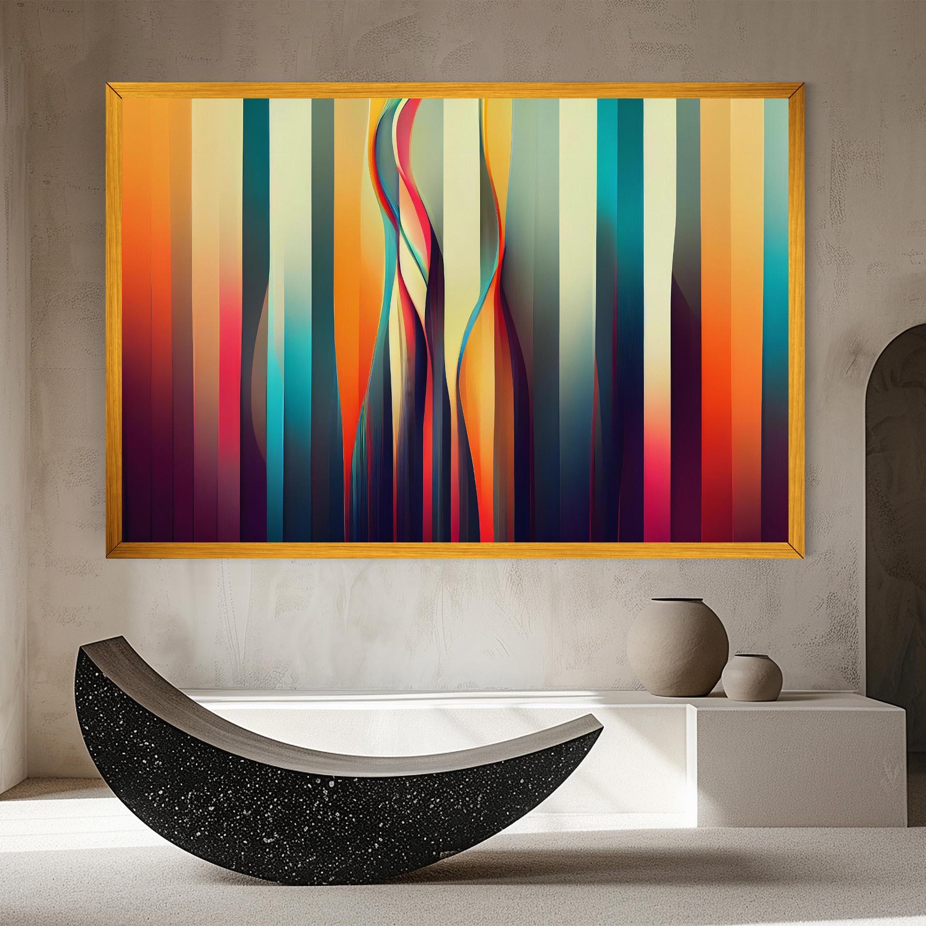 Vászonkép Colorful Geometric Background mockup 8