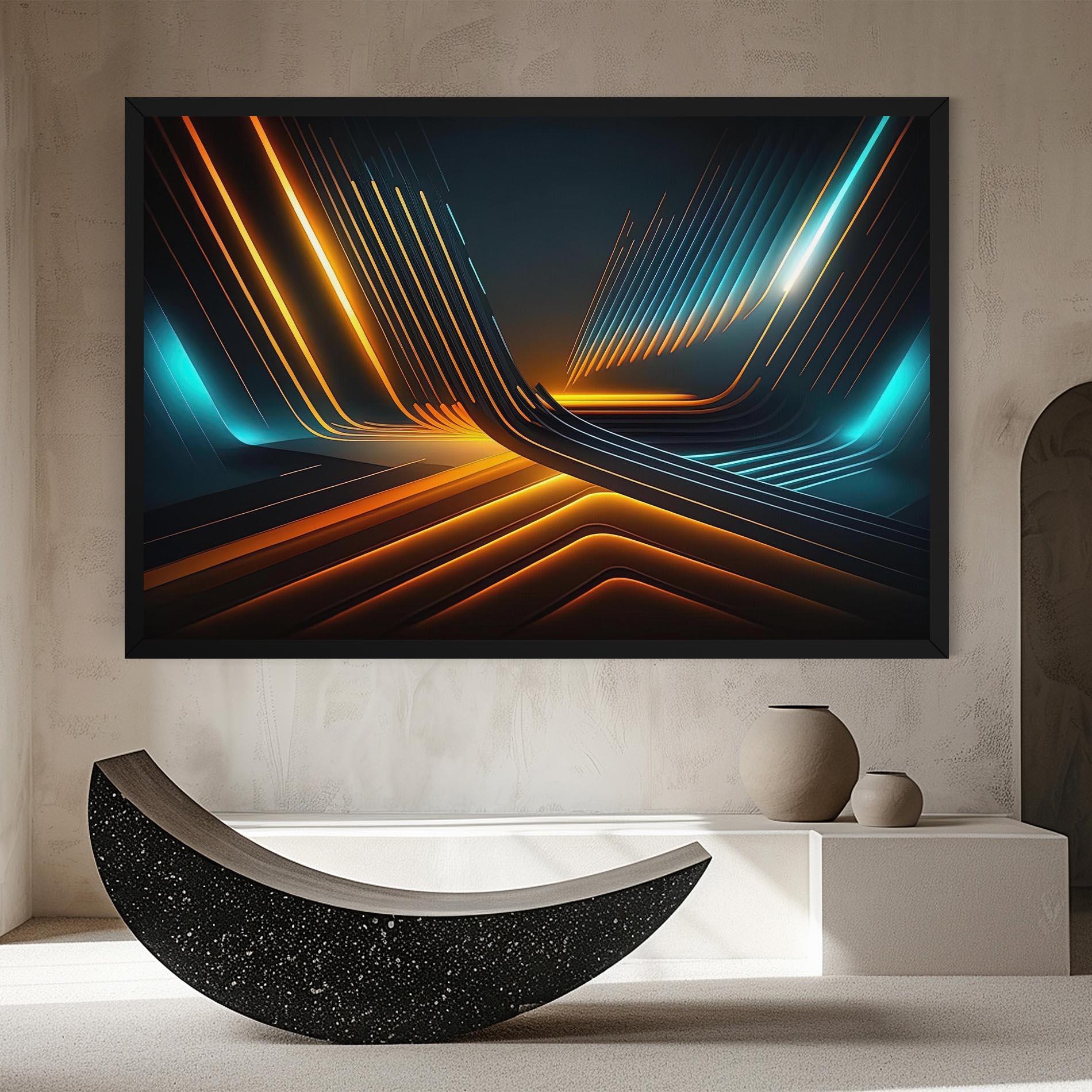 Vászonkép Futuristic Background mockup 8