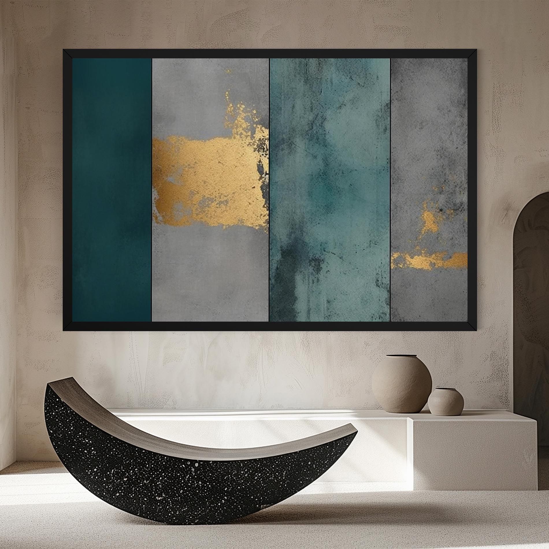 Green Colors With Gold mockup 8